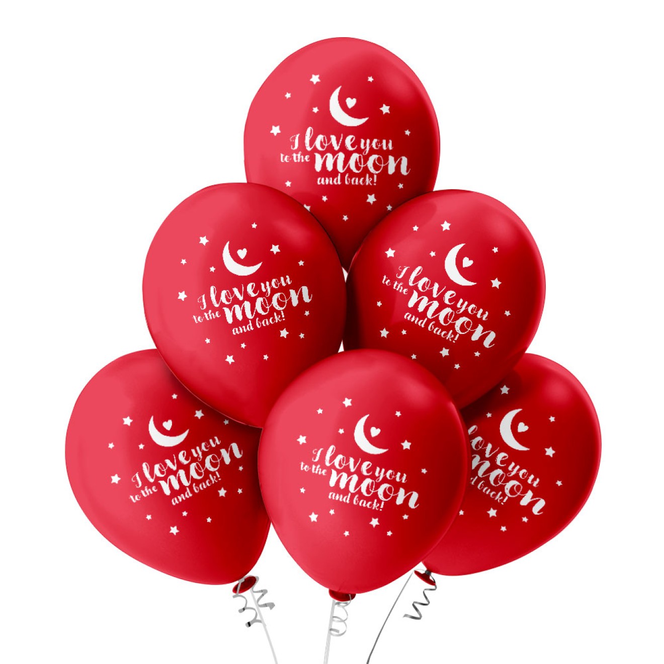 6 Luftballons To The Moon - Rot