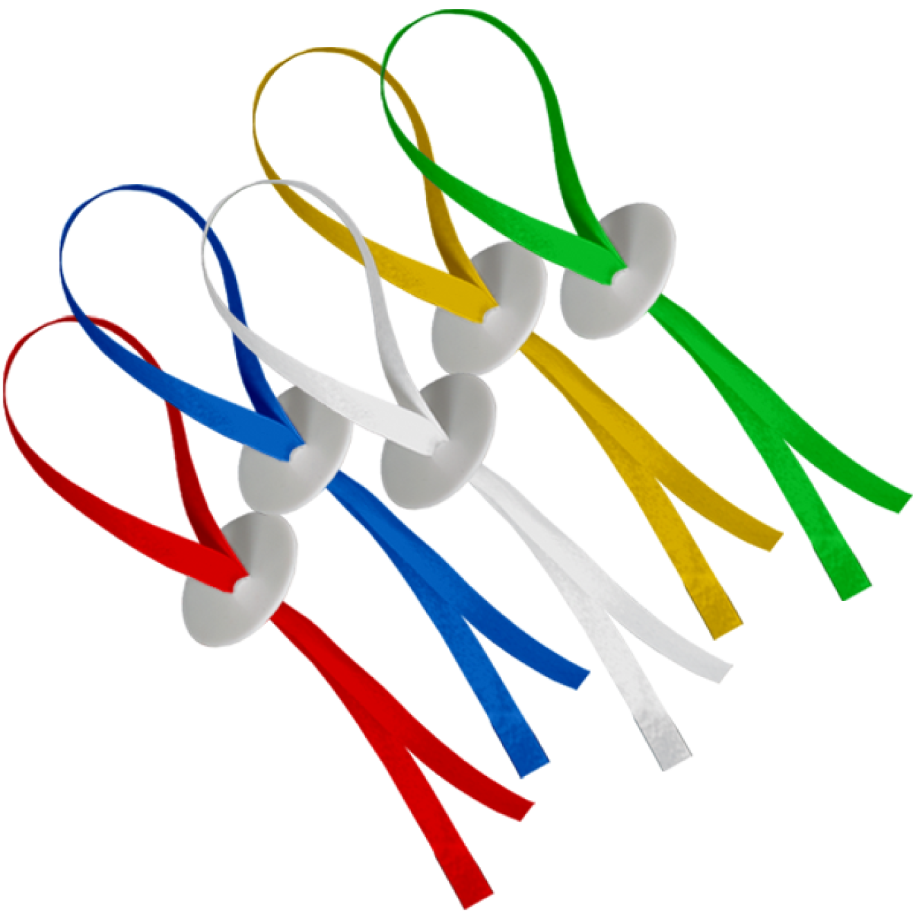 100 Ballonverschlüsse Helium - Bunt gemischt -