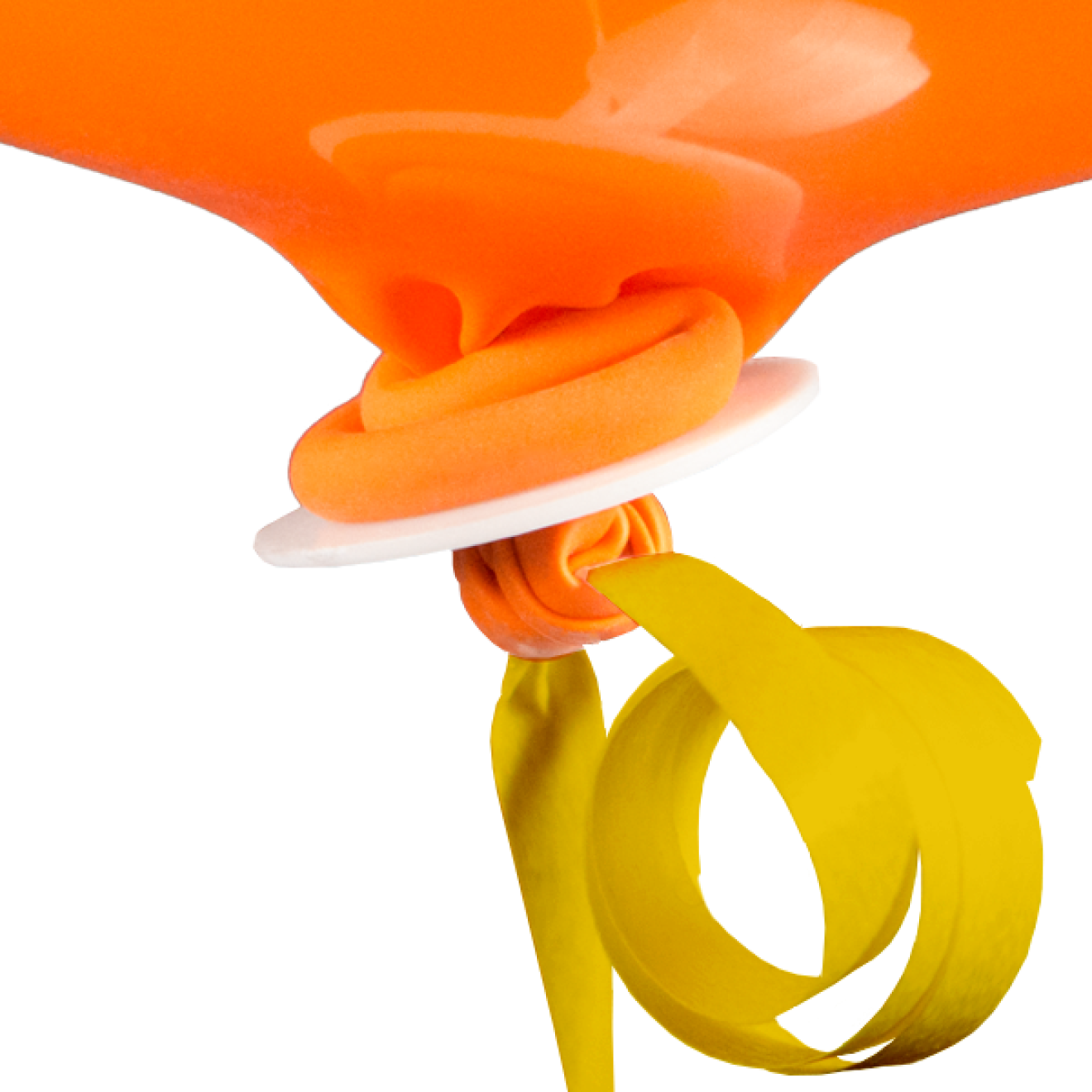 100 Ballonverschlüsse Helium - Gelb