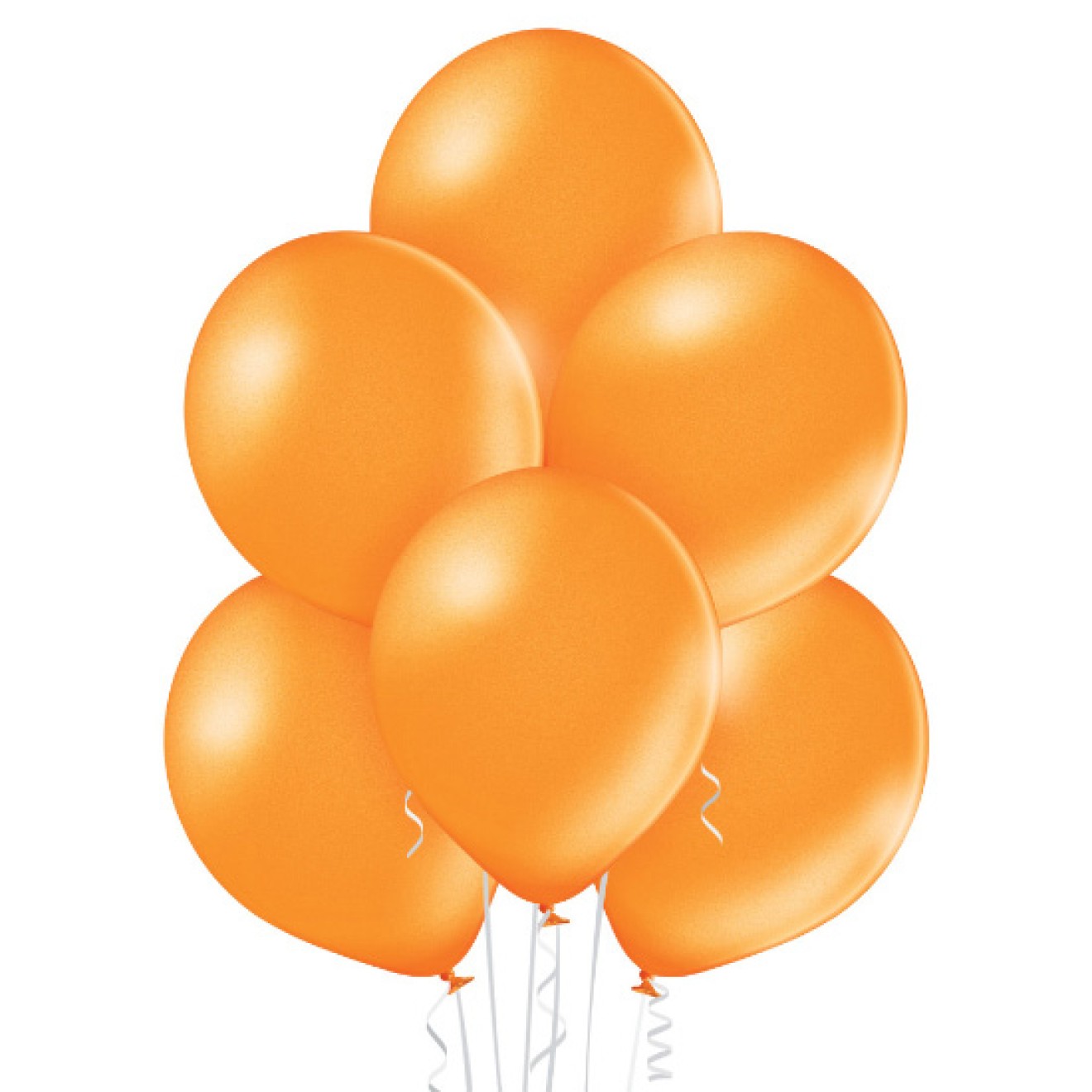 Luftballon-Metallic-Orange
