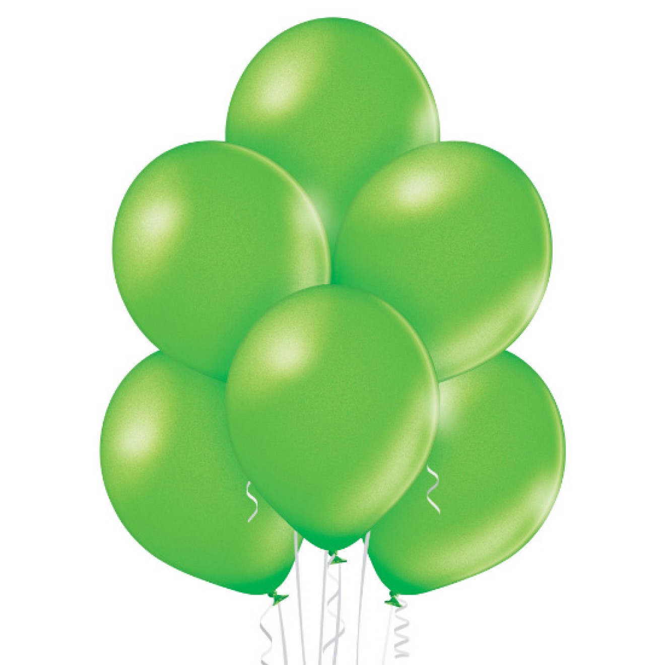 Luftballon-Metallic-Limonengrün