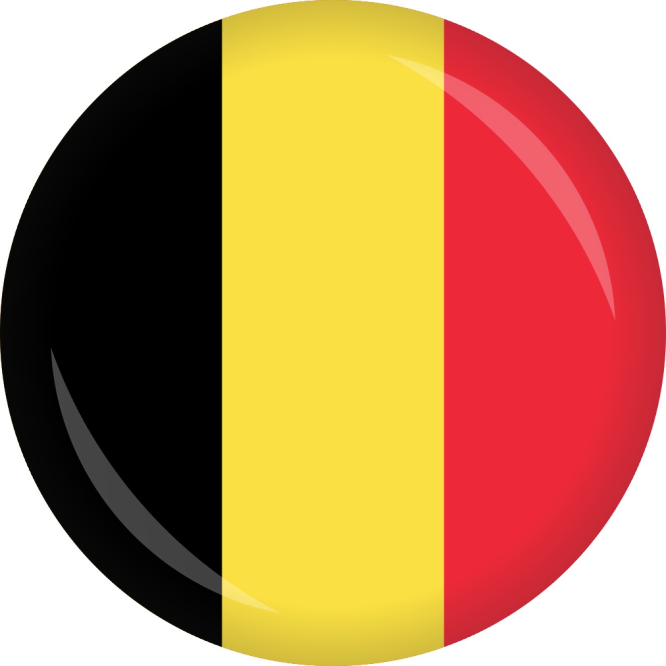 Button Belgien Flagge Ø 50 mm