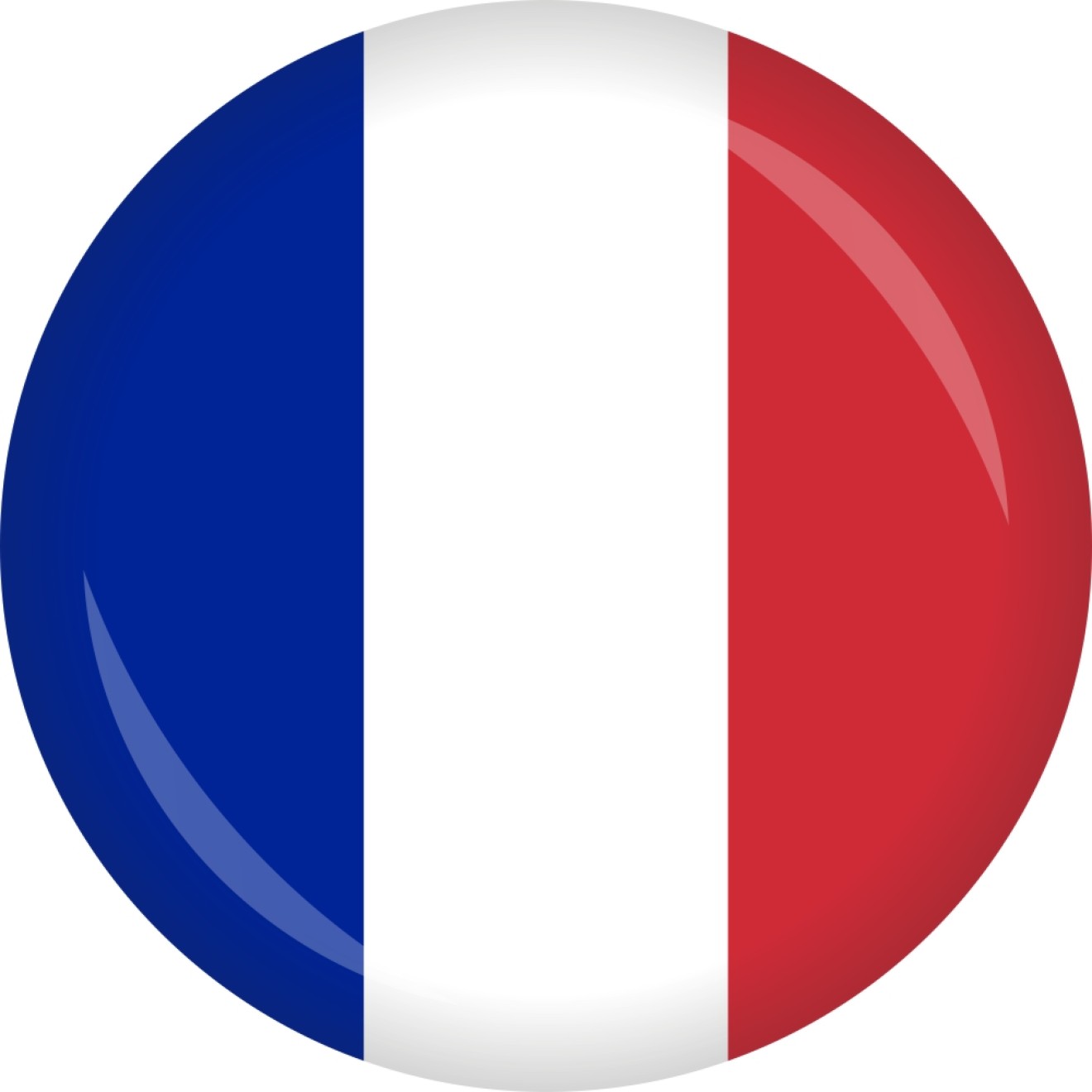 Button » Frankreich Flagge Ø 50 mm | Luftballon.de