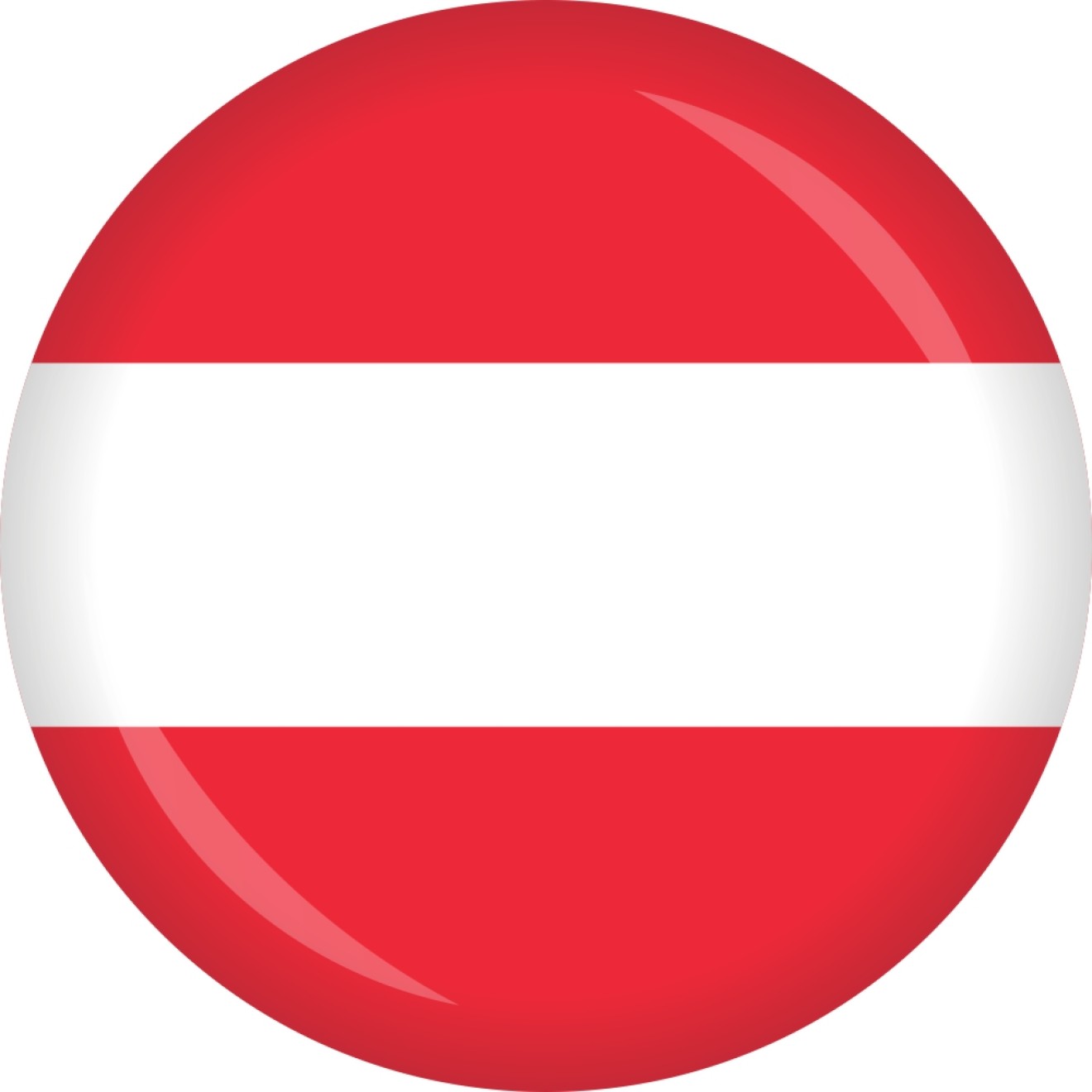 Button Österreich Flagge Ø 50 mm