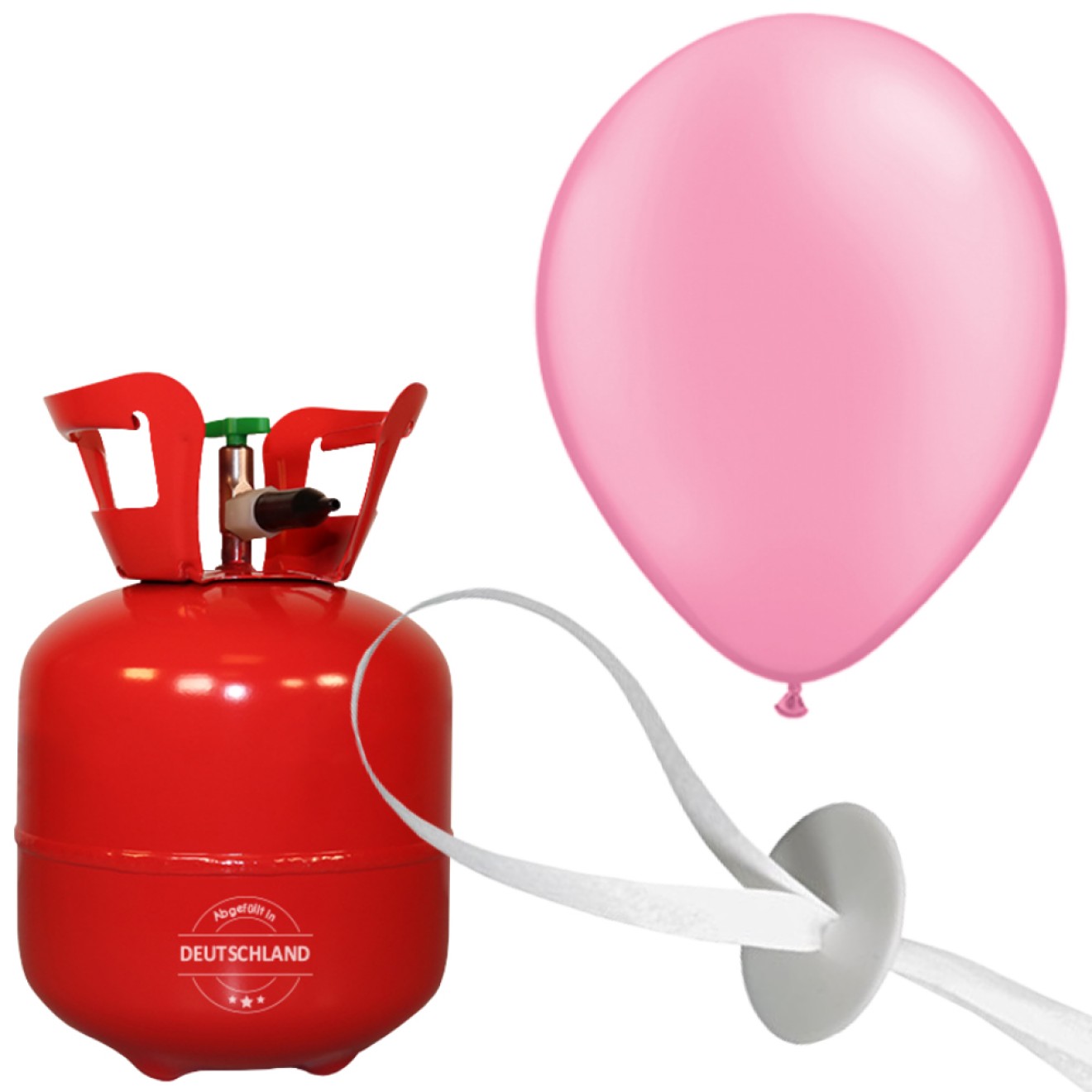 Helium-Set Luftballons (Standard) Ø 25 cm - Rosa - 15 Ballons