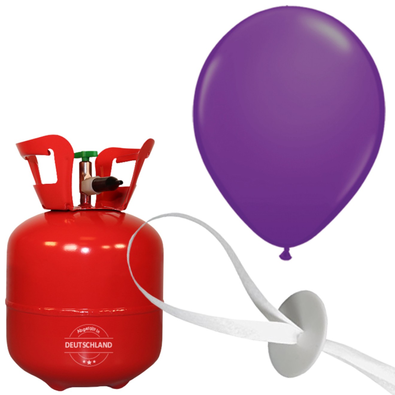 Helium-Set Luftballons (Standard) Ø 25 cm - Violett - 15 Ballons