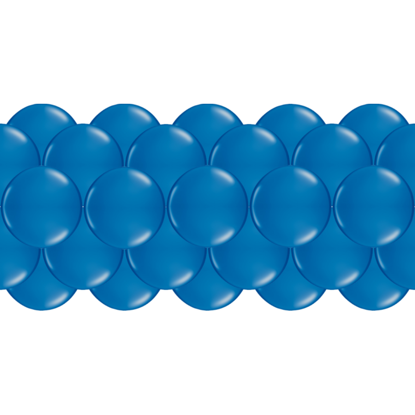 Luftballongirlanden-Set Blau ab 3 m