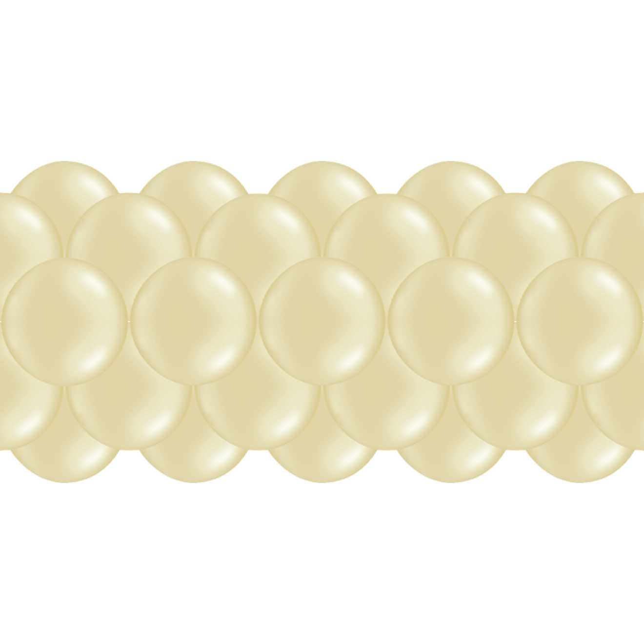 Luftballongirlanden-Set Creme ab 3 m