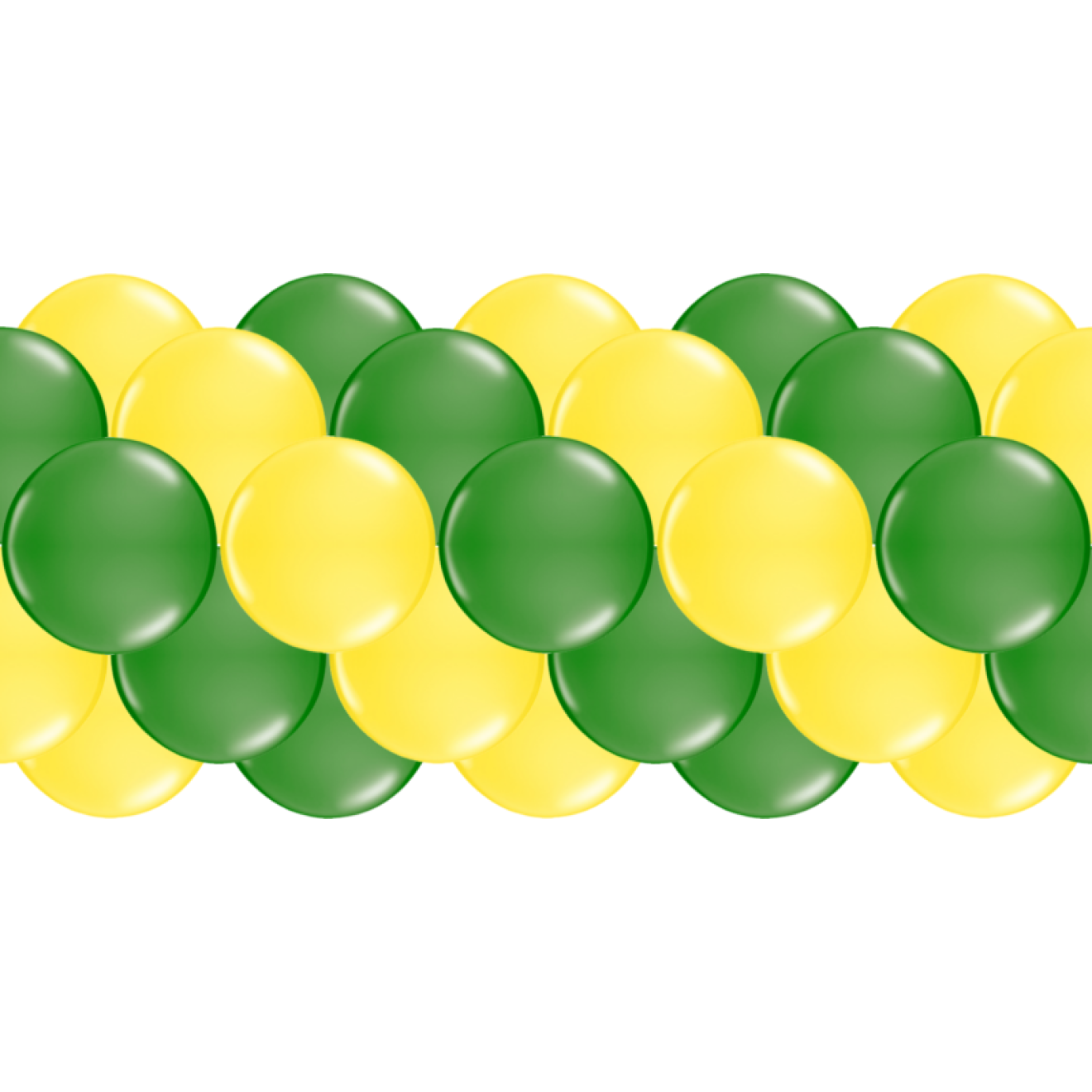 Luftballongirlanden-Set Gelb & Grün ab 3 m