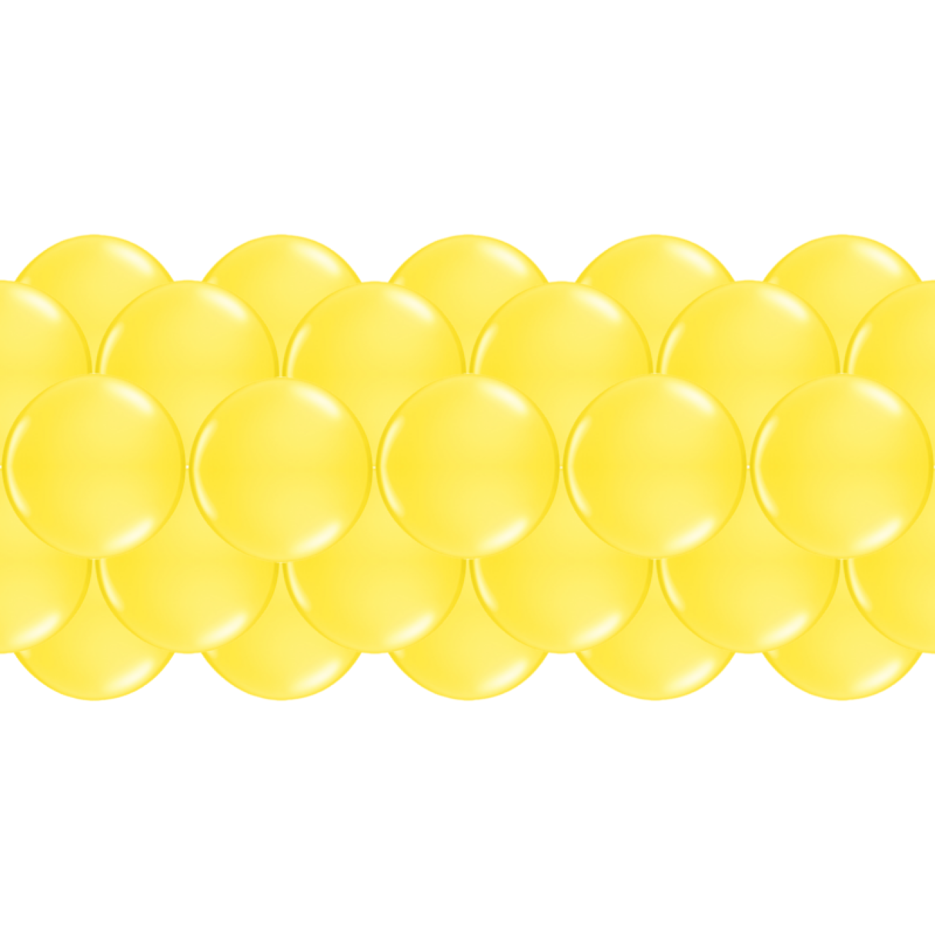 Luftballongirlanden-Set Gelb ab 3 m