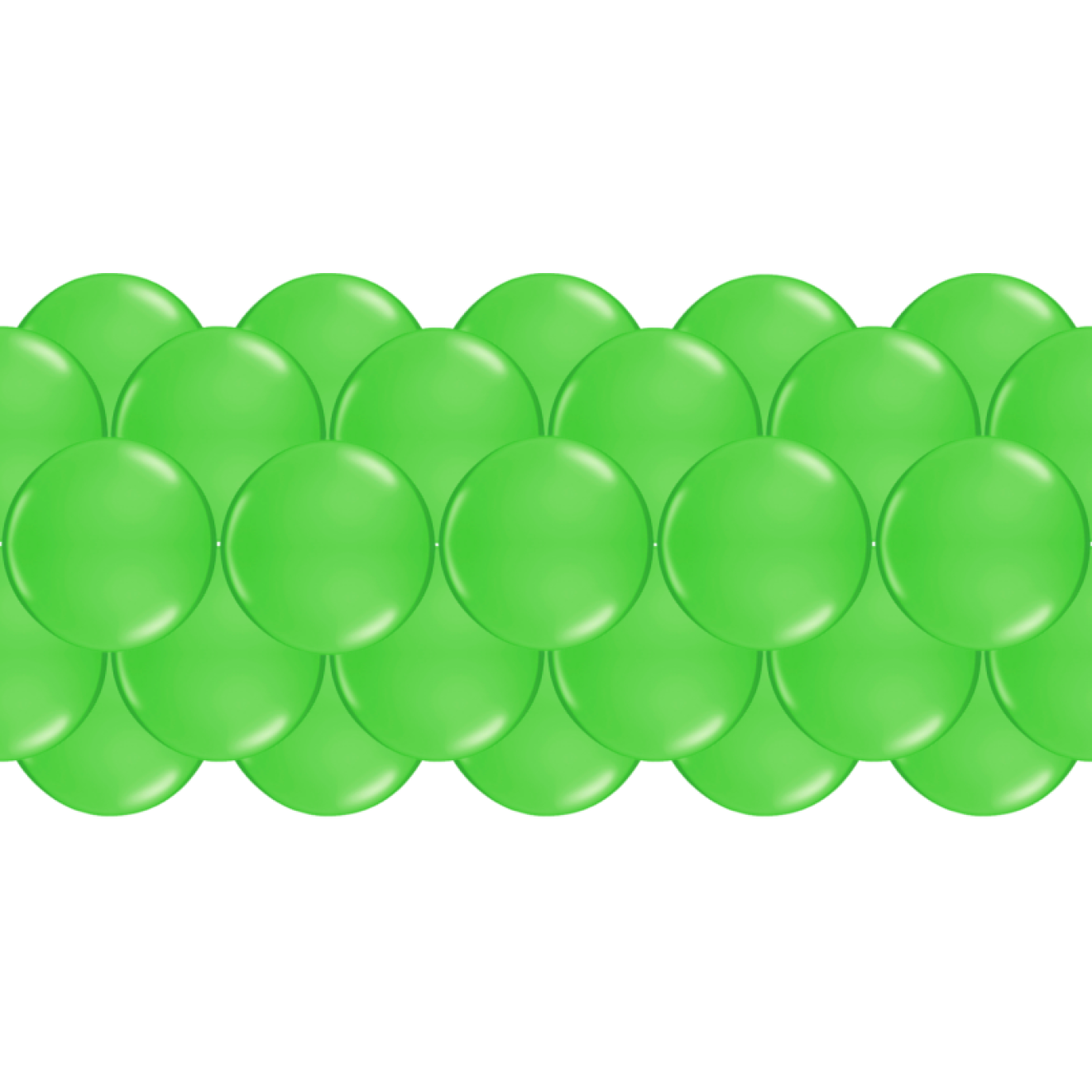 Luftballongirlanden-Set Limonengrün ab 3 m