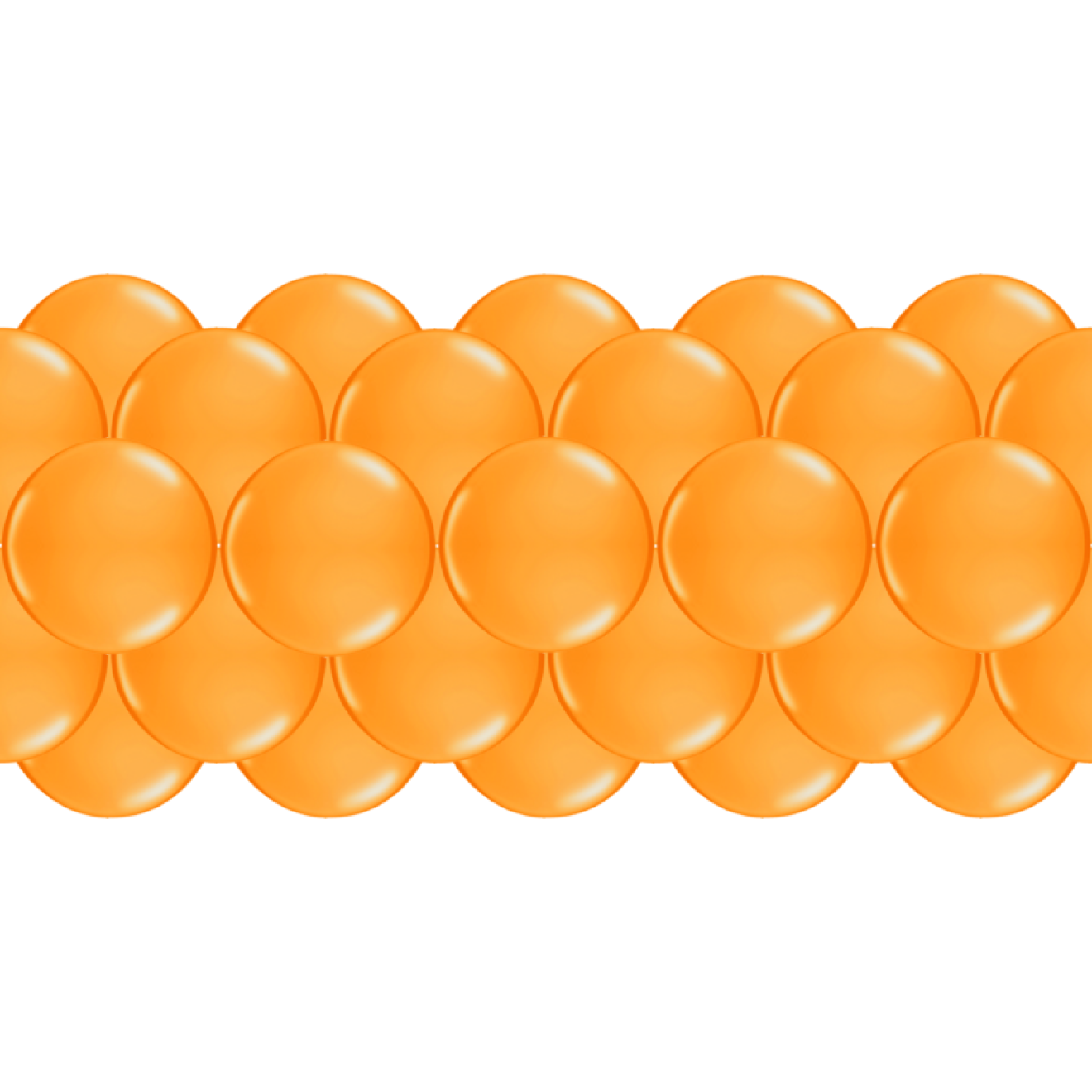 Luftballongirlanden-Set Orange ab 3 m