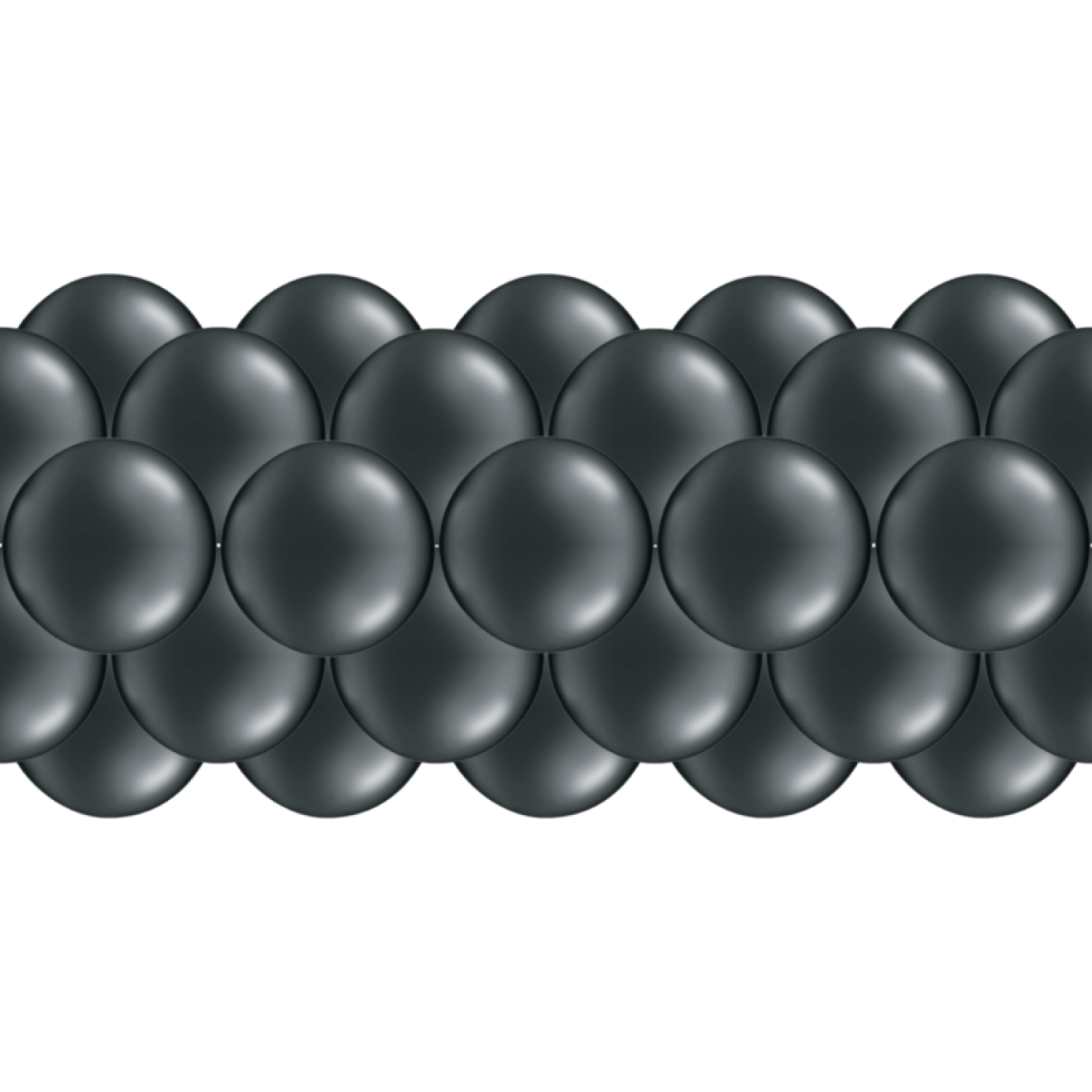 Luftballongirlanden-Set Schwarz ab 3 m