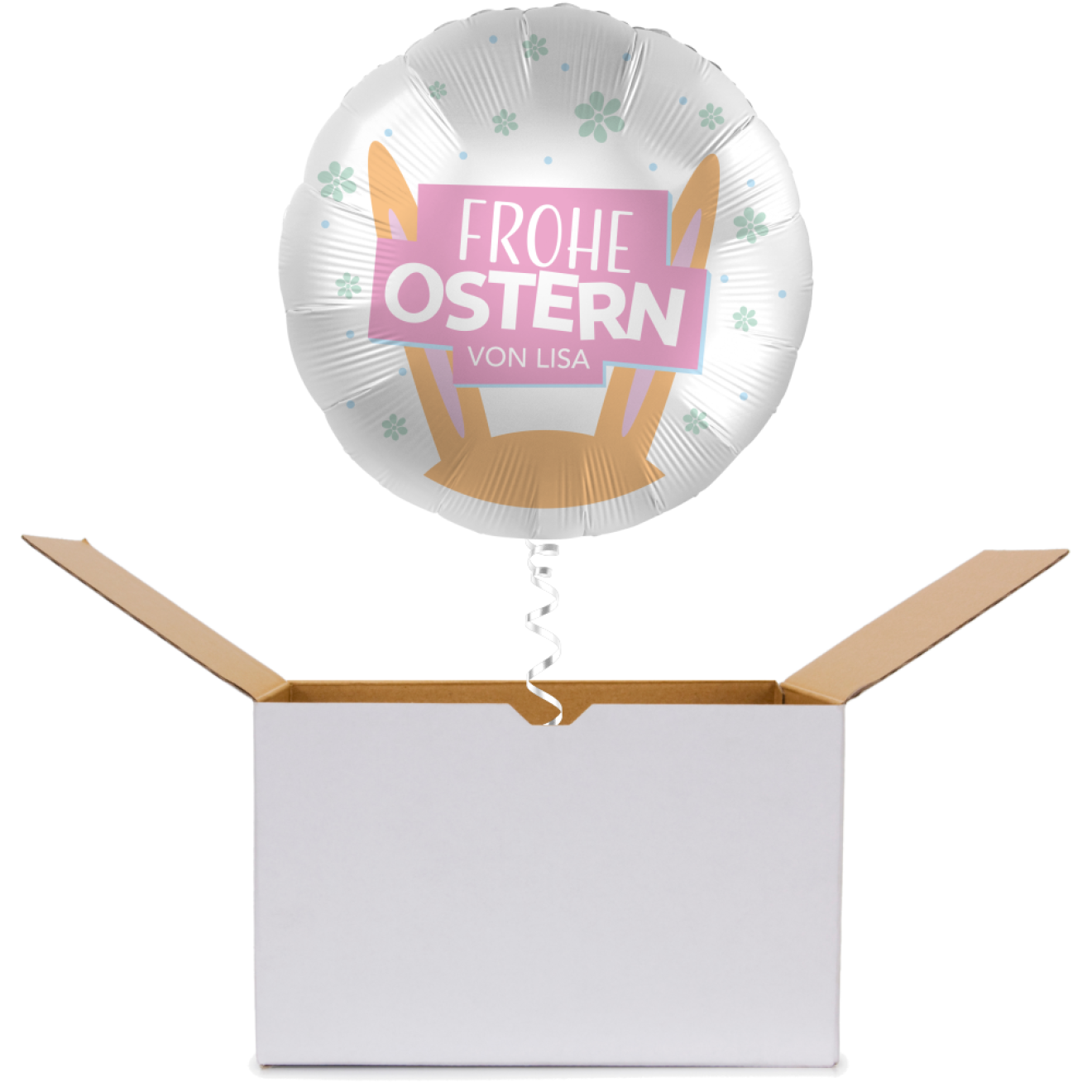 Ballonpost Personalisiert - Frohe Ostern Ø 45 cm | luftballon.de