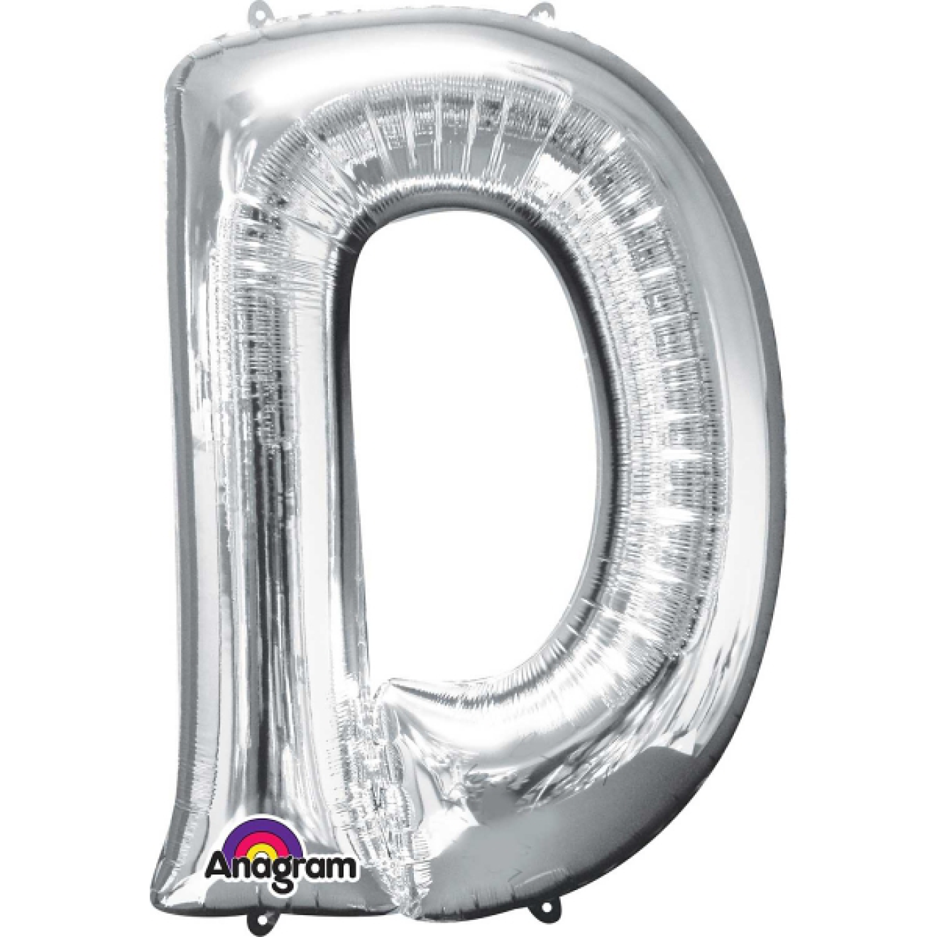 Folienballon Buchstabe - D - Silber 86 cm