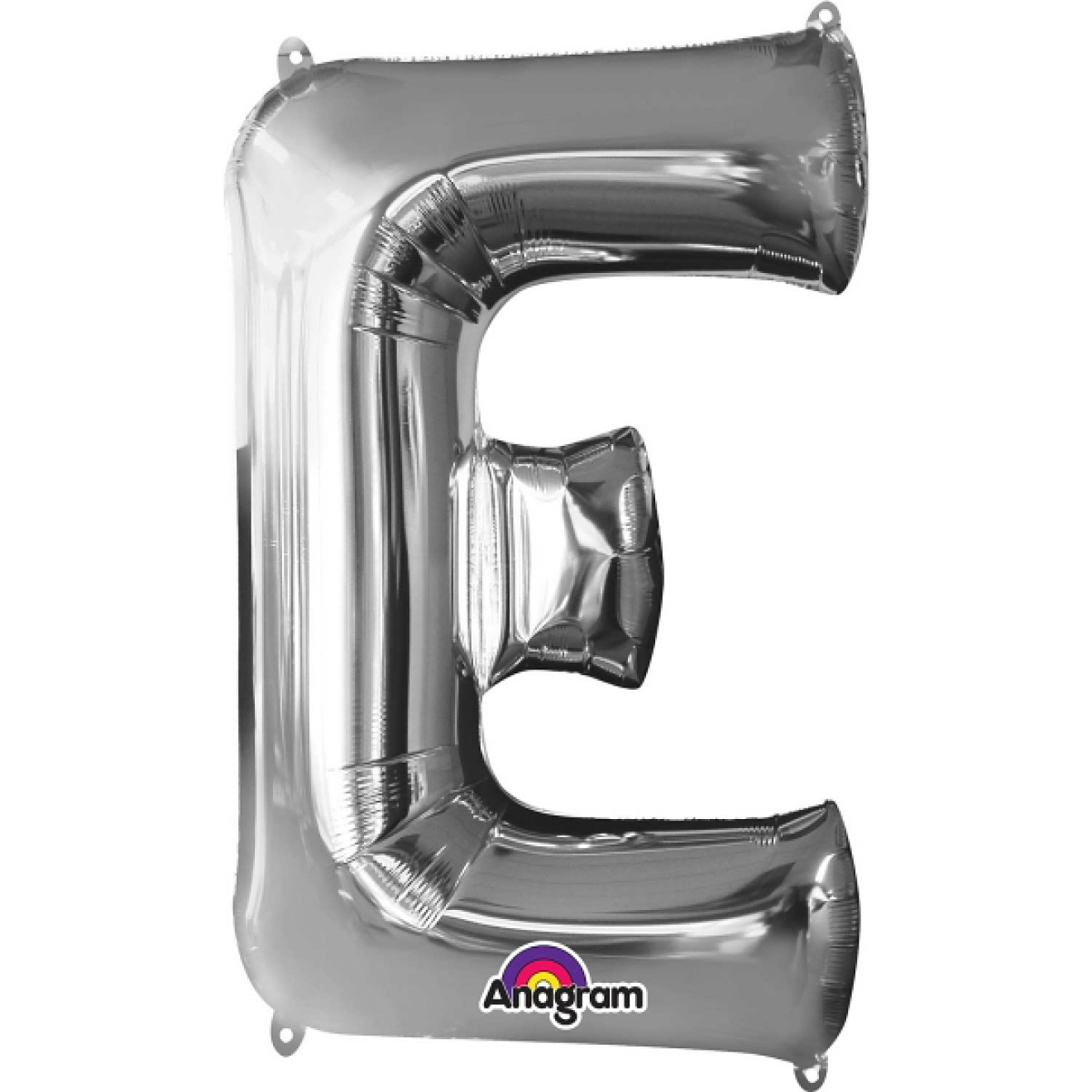 Folienballon Buchstabe - E - Silber 86 cm