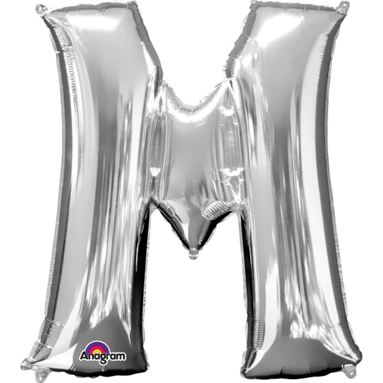 Folienballon Buchstabe - M - Silber 86 cm