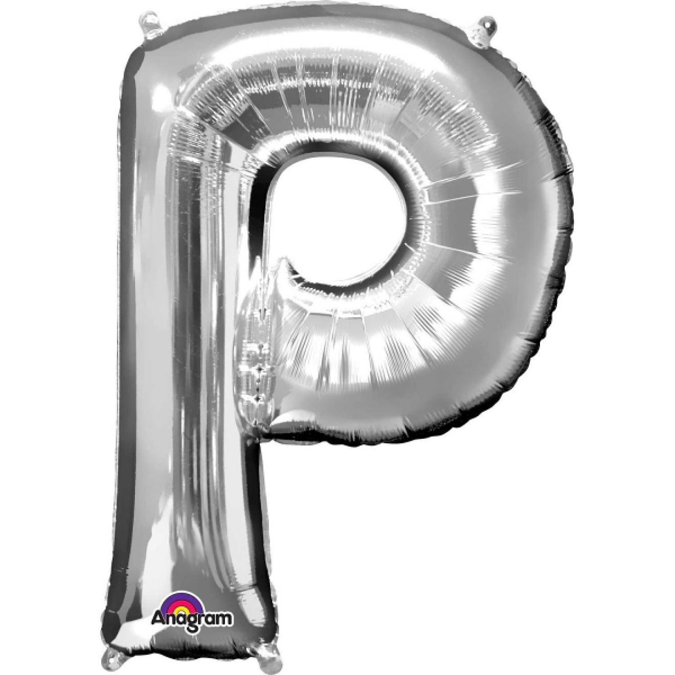 Folienballon Buchstabe - P - Silber 86 cm
