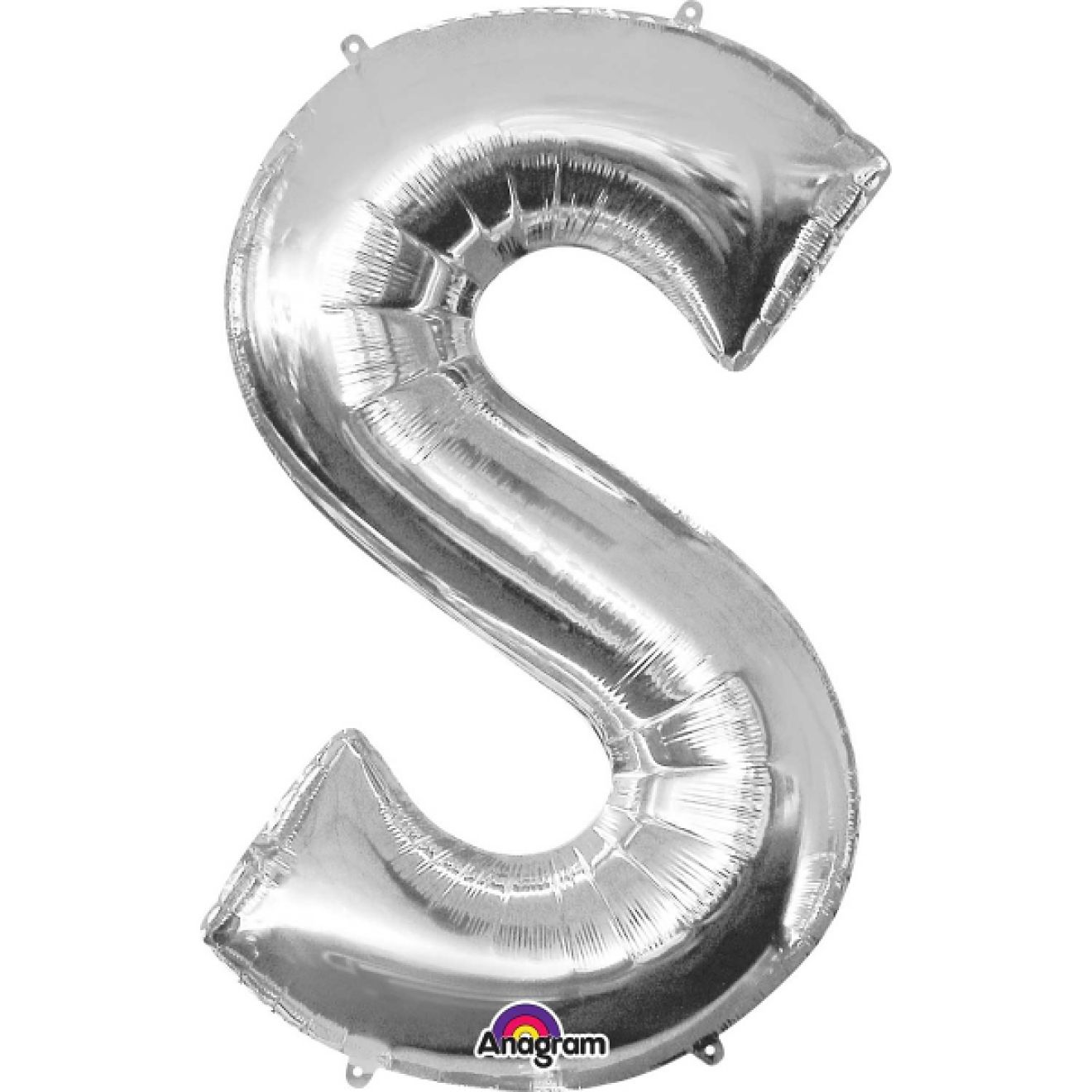 Folienballon Buchstabe - S - Silber 86 cm