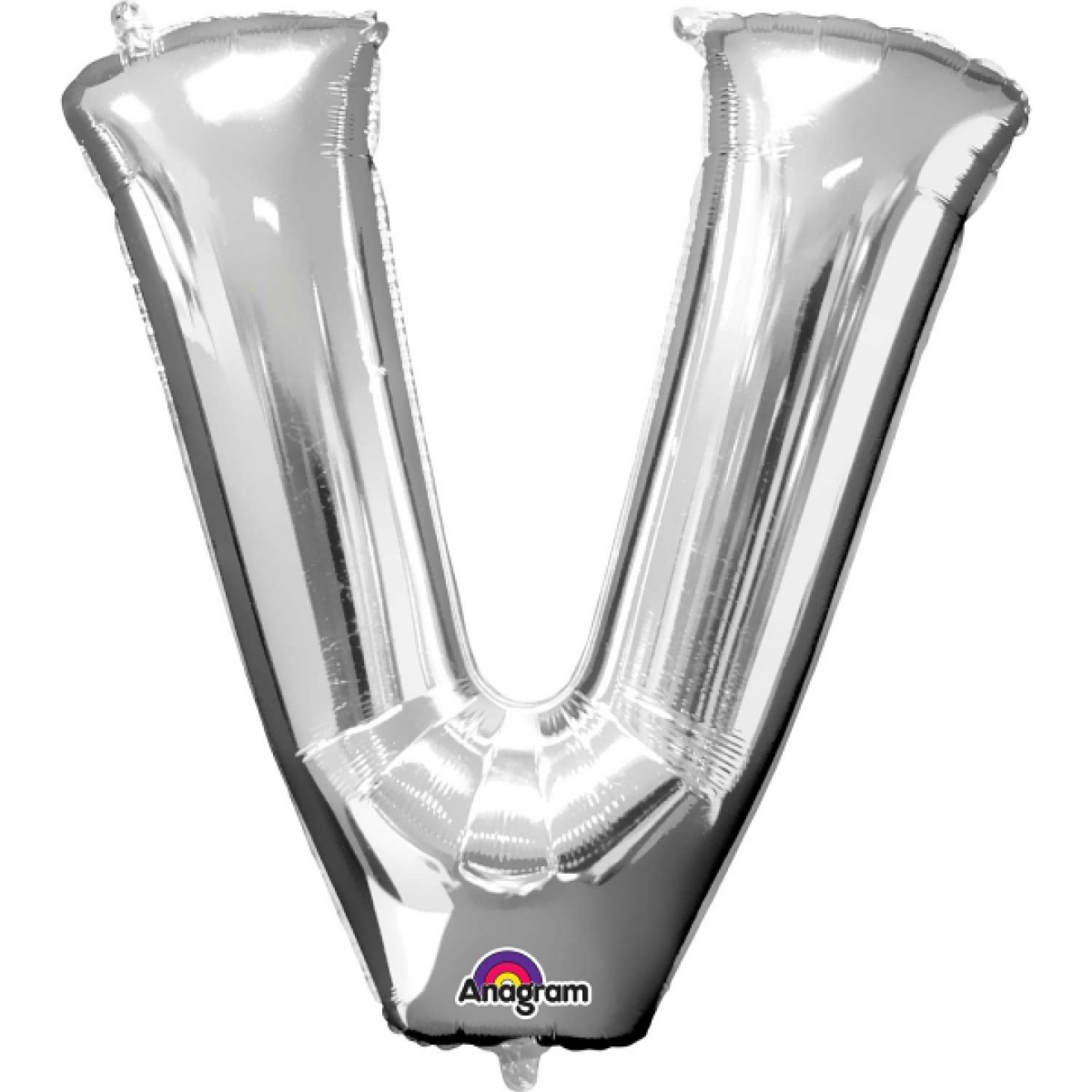 Folienballon Buchstabe - V - Silber 86 cm