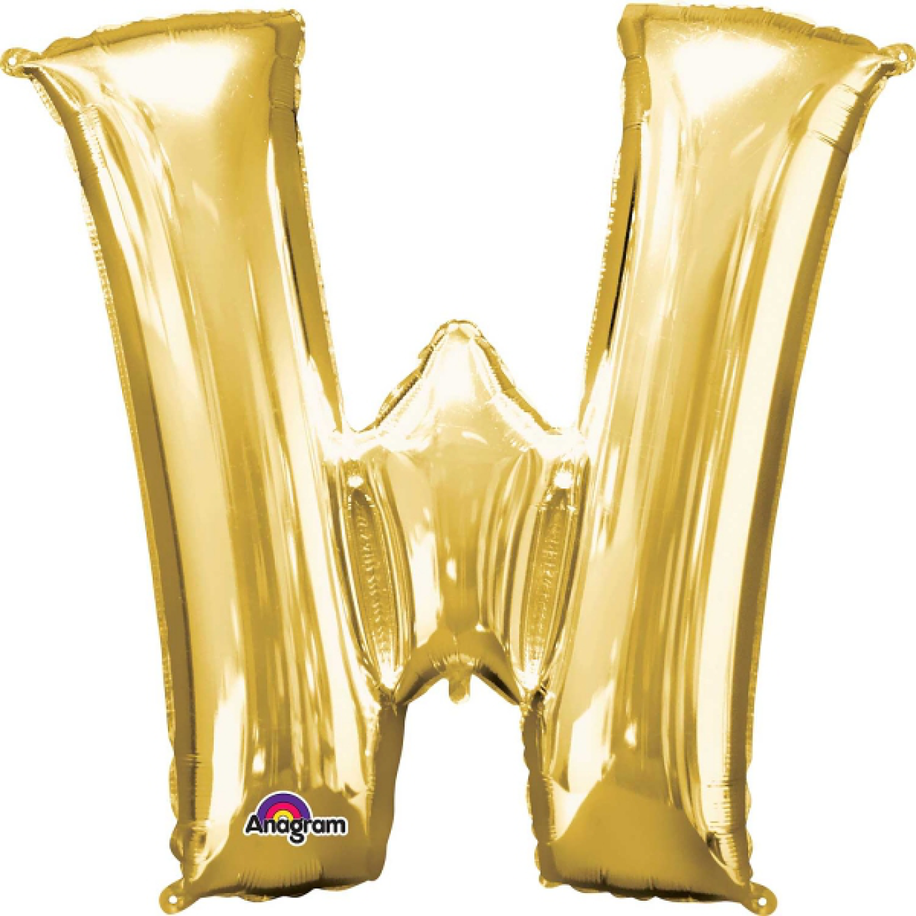 Folienballon Buchstabe - W - Gold 86 cm