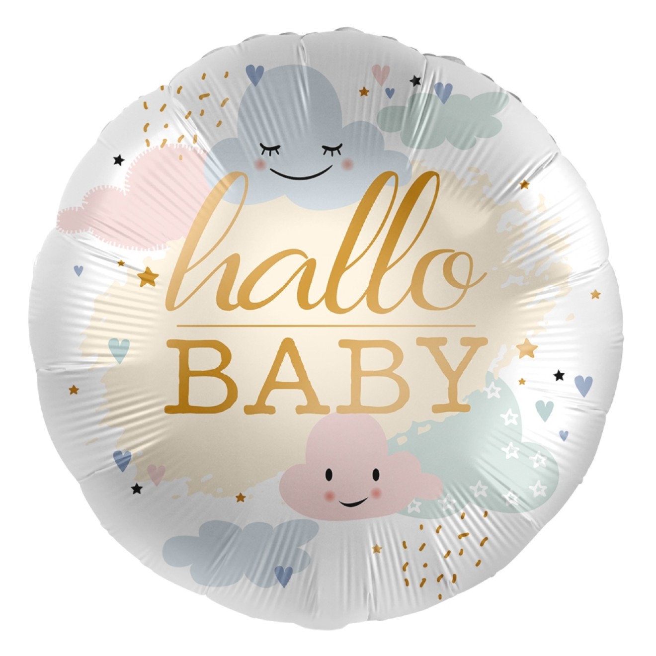 Folienballons Geburt - Hallo Baby Ø 45 cm
