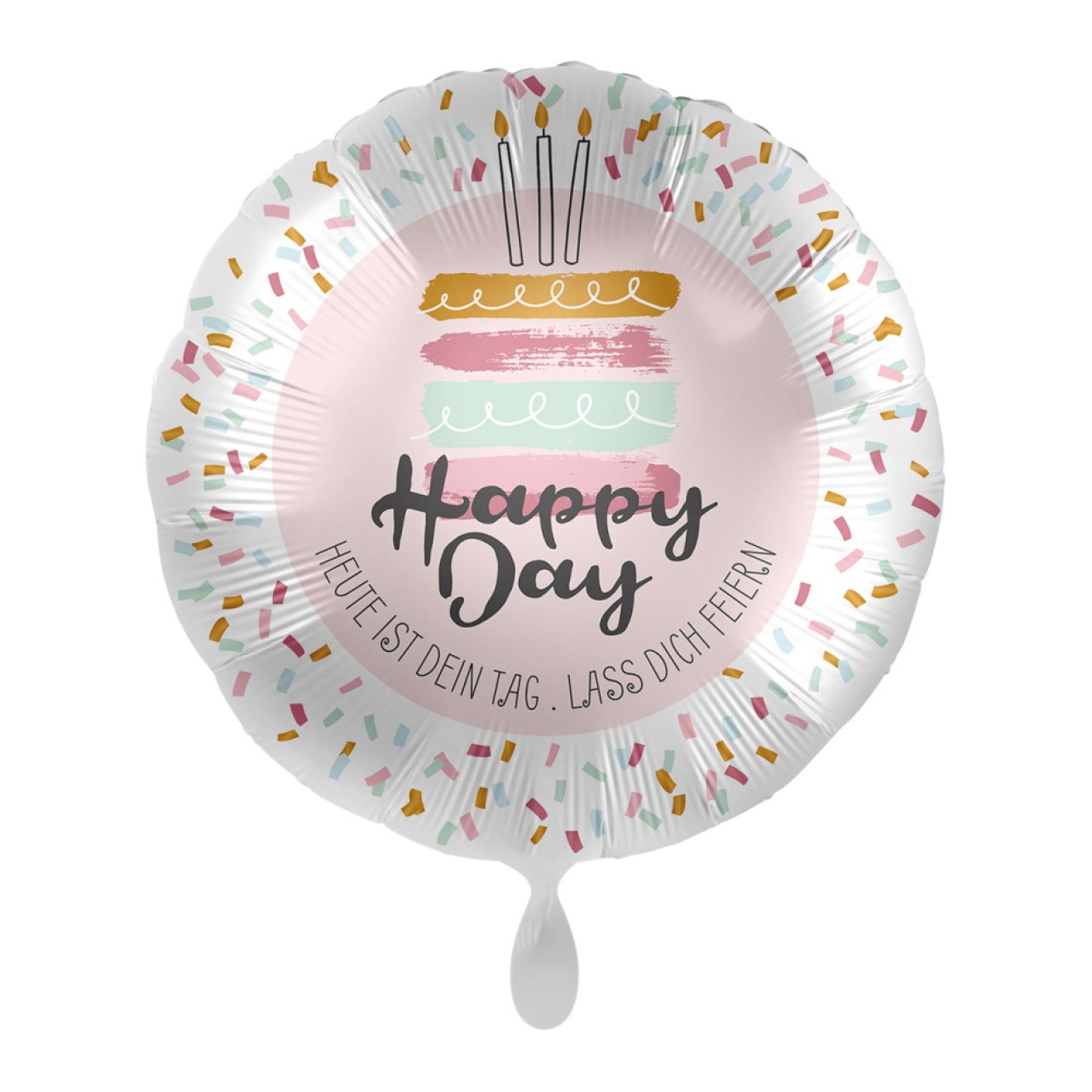 Folienballons Geburtstag - Heute ist dein Tag Ø 45 cm | luftballon.de