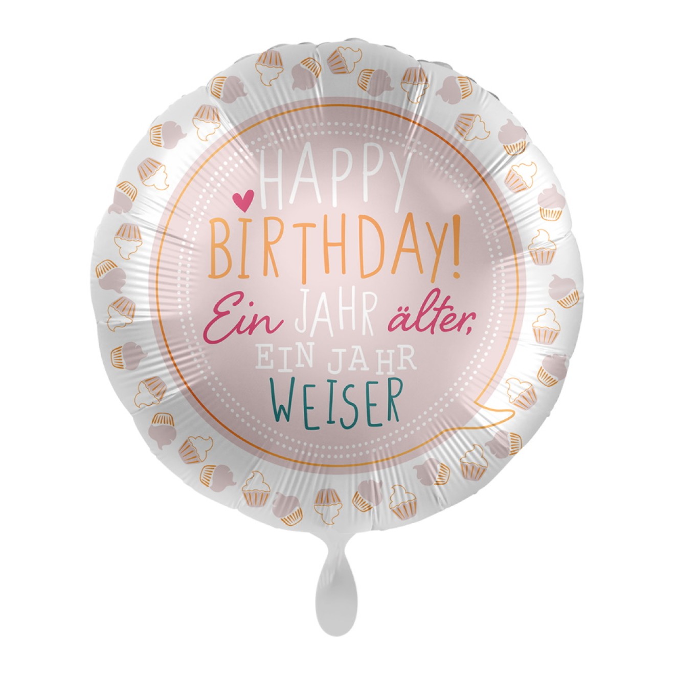 Folienballons Geburtstag - Ein Jahr Weiser Ø 45 cm | luftballon.de