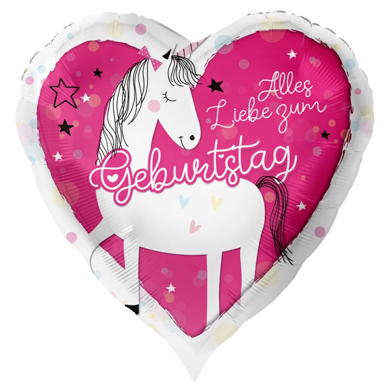 Folienballons Geburtstag - Alles Liebe Zum Geburtstag (Einhorn)