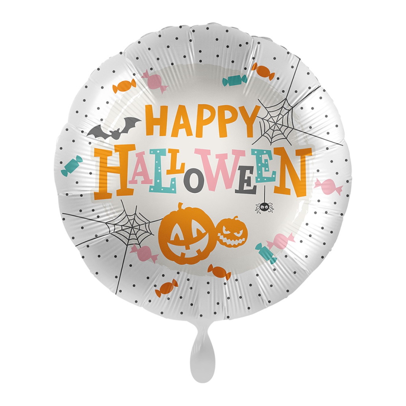 Folienballons Halloween - Happy (Bunt) Ø 45 cm | luftballon.de