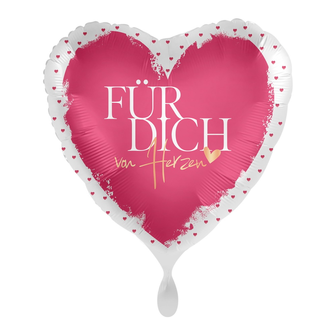 Folienballons Liebe Für Dich von Herzen Ø 45 cm luftballon.de