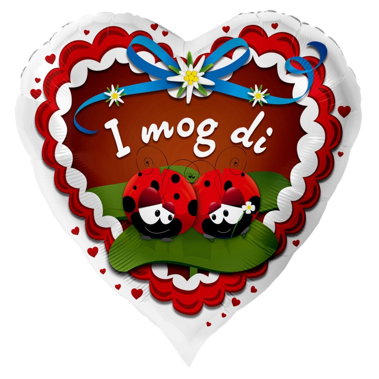 Folienballons Oktoberfest - I mog Di (Marienkäfer) Ø 45 cm