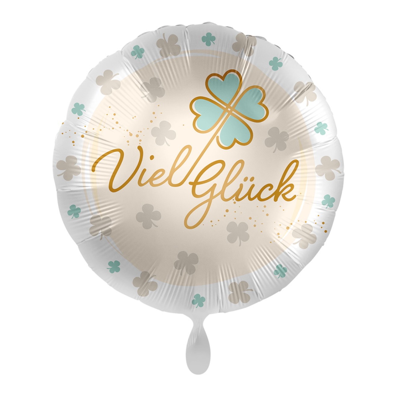 Folienballons Viel Glück - Klee Ø 45 cm | luftballon.de