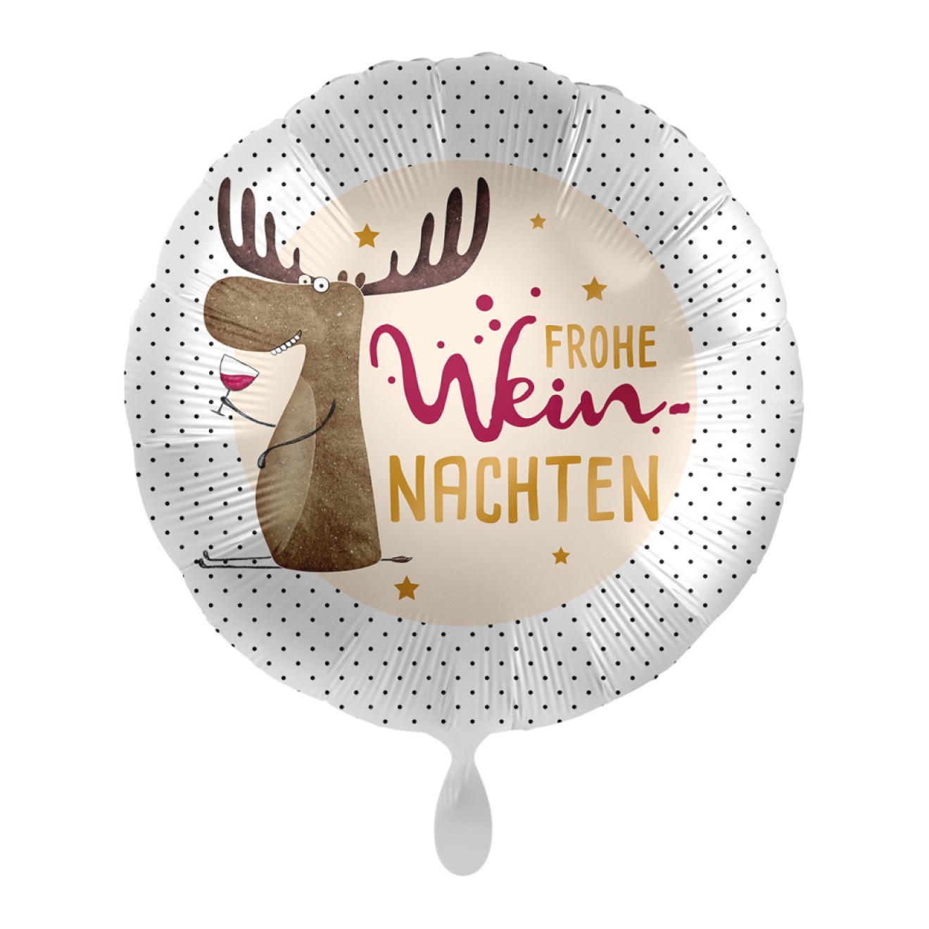 Folienballons Weihnachten - Weinnnachten Ø 45 cm | luftballon.de