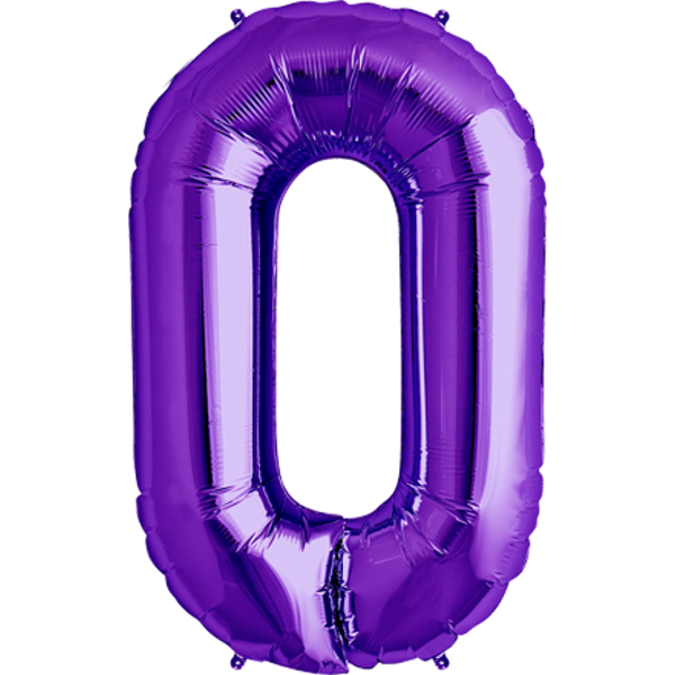 Ballonpost XXL Zahl - 0 - Violett