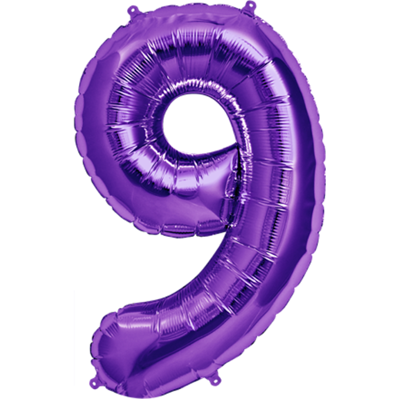 Ballonpost XXL Zahl - 9 - Violett