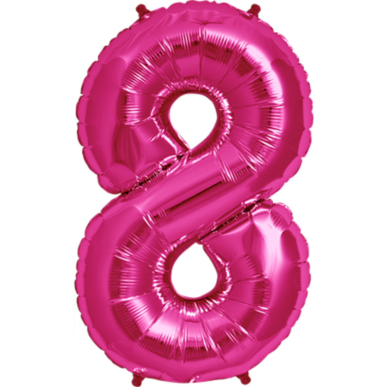 Folienballon Zahl - 8 - Pink 40 cm