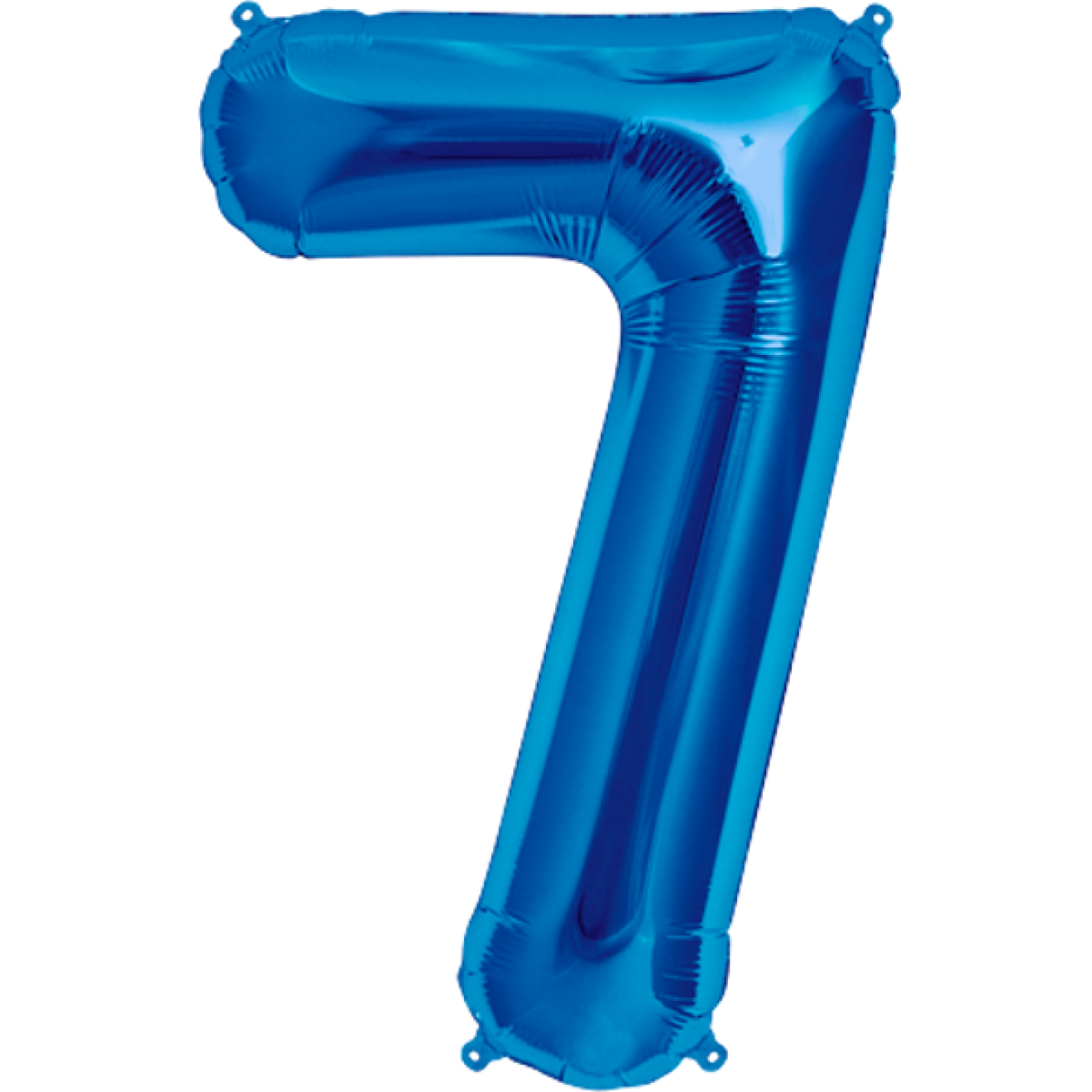 Folienballon Zahl - 7 - Blau 40 cm