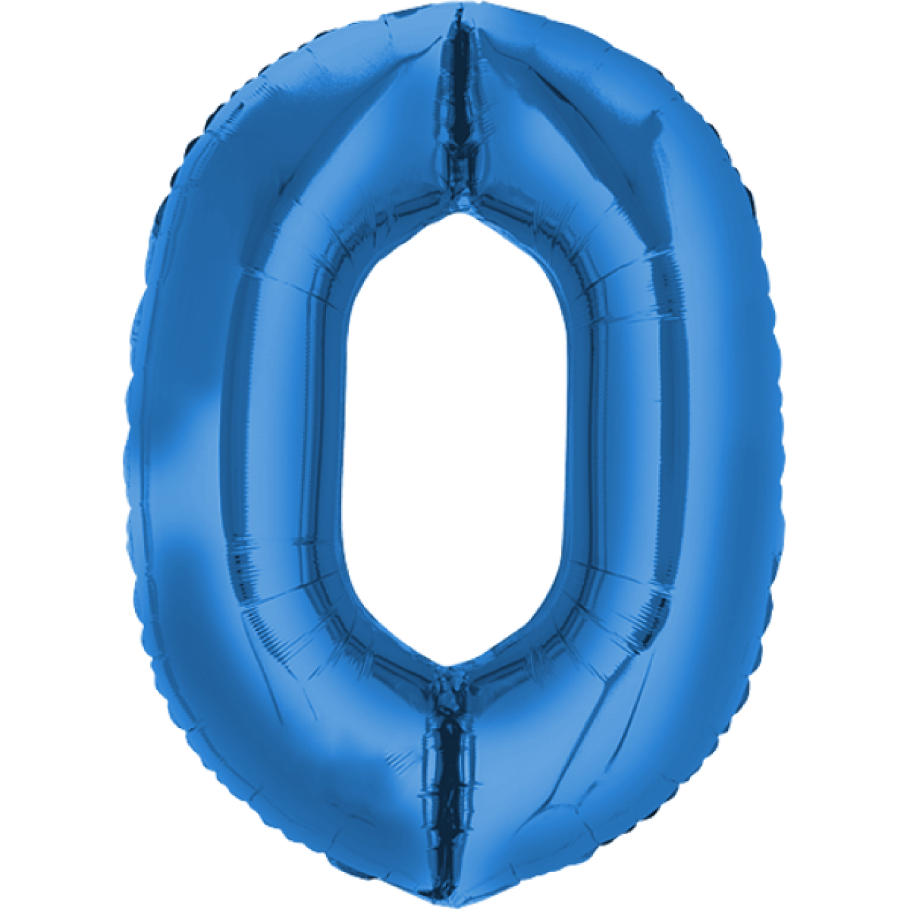 Ballonpost XXL Zahl - 0 - Blau