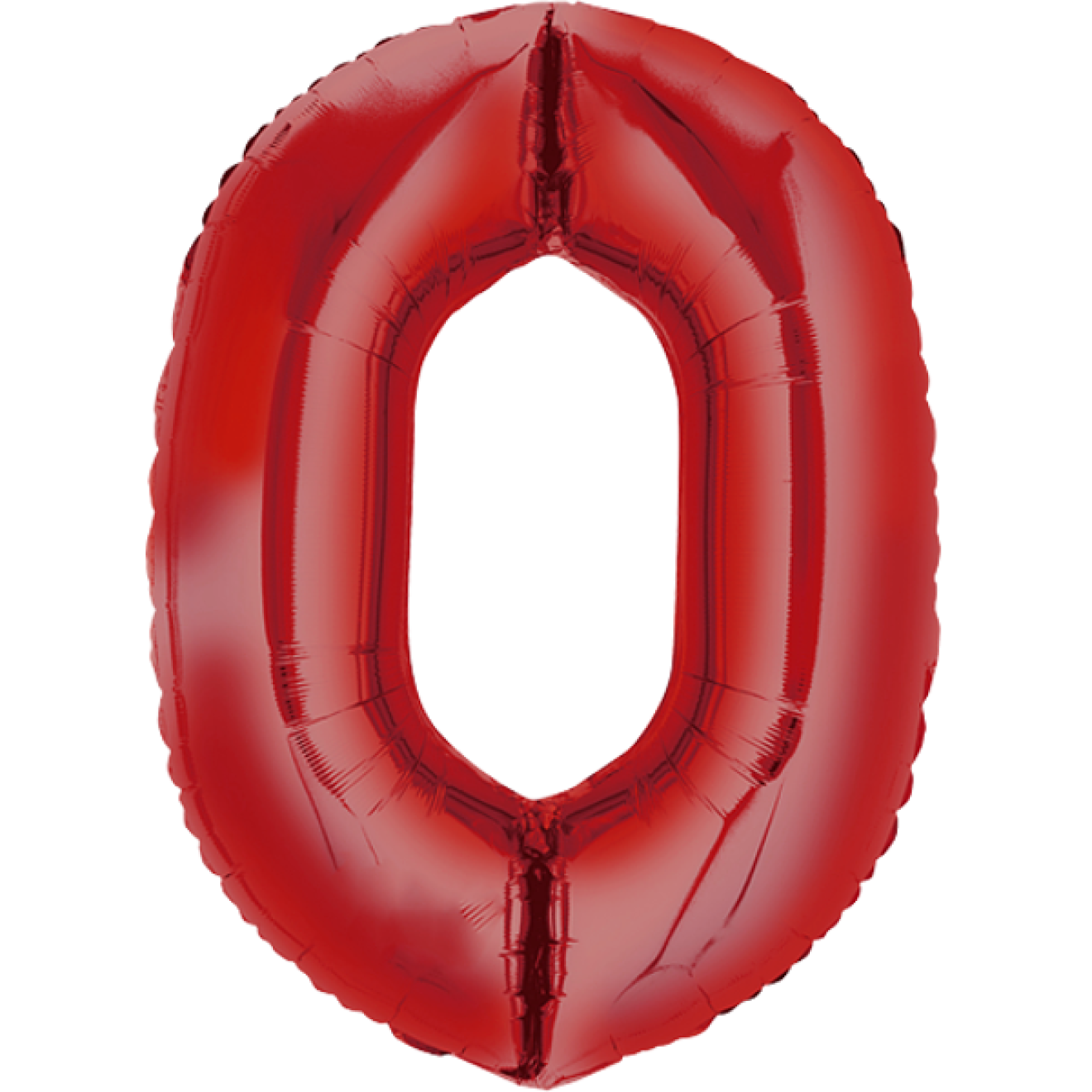 Ballonpost XXL Zahl - 0 - Rot