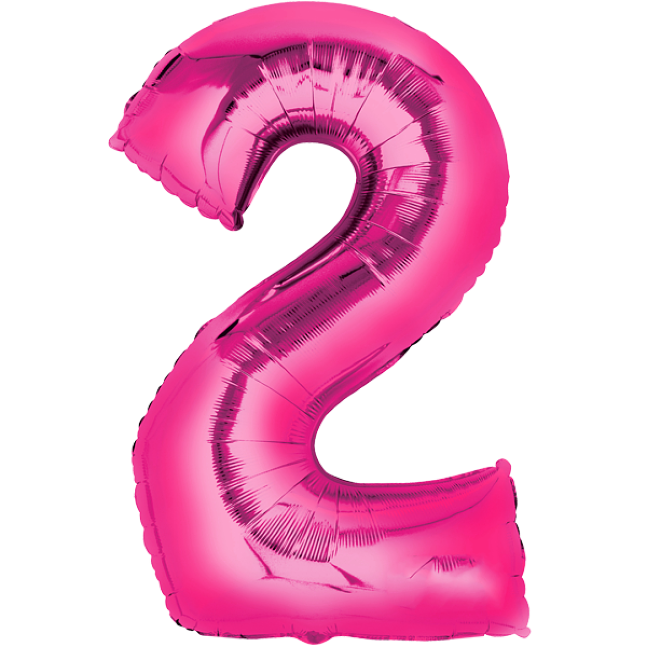 Ballonpost XXL Zahl - 2 - Pink