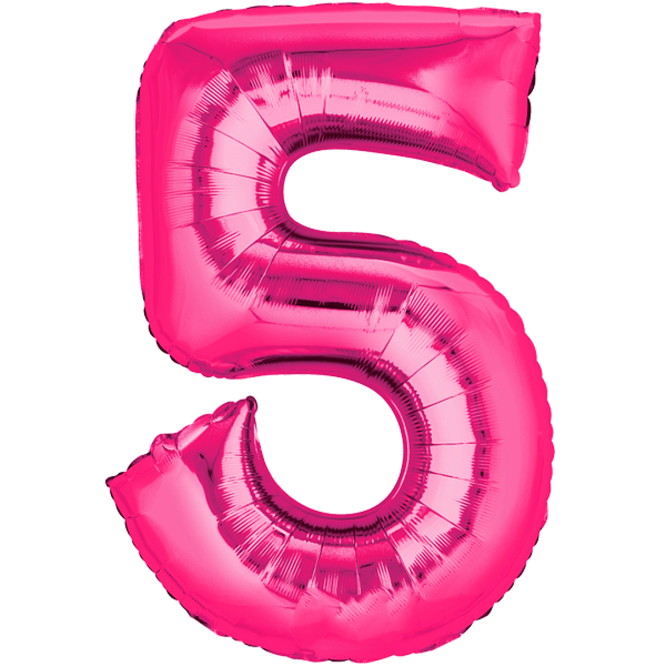 Ballonpost XXL Zahl - 5 - Pink
