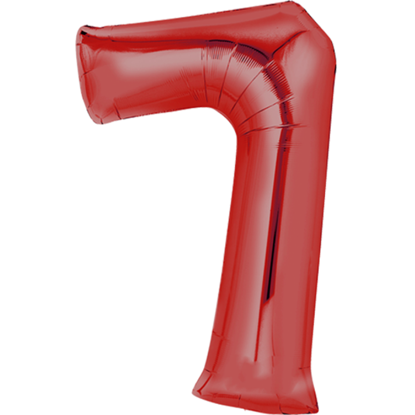 Ballonpost XXL Zahl - 7 - Rot