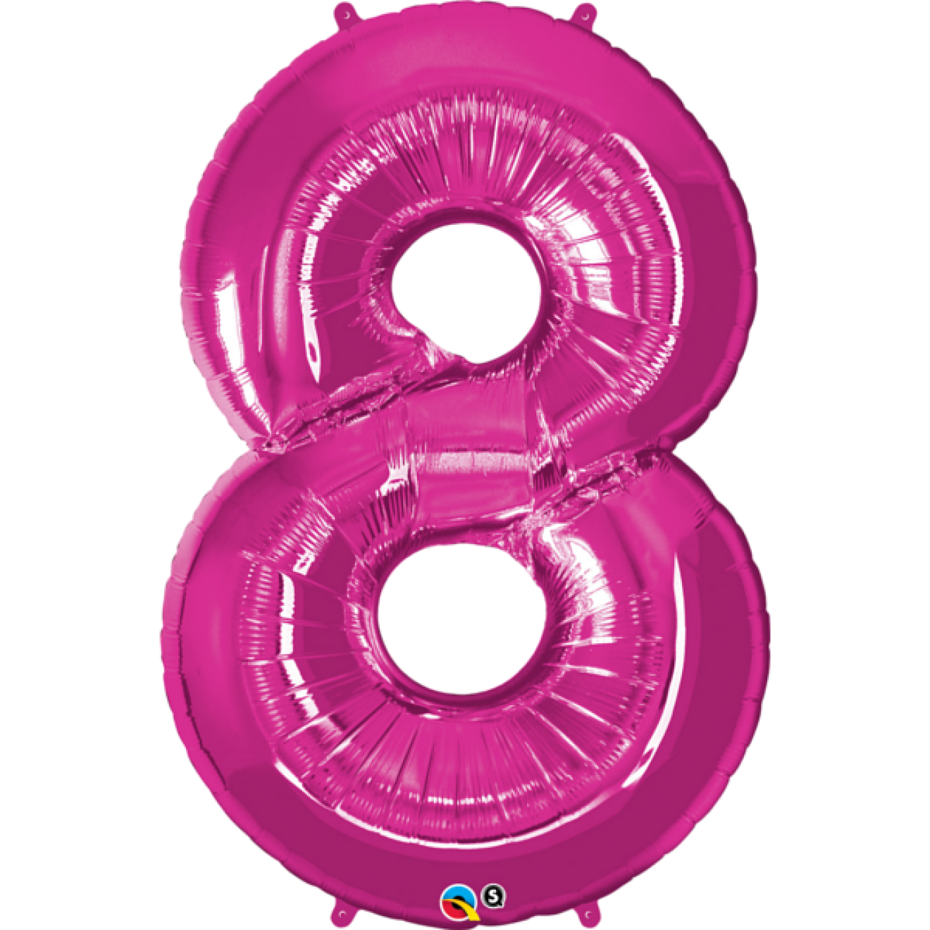 Folienballon Zahl - 8 - Pink 86 cm - Qualatex