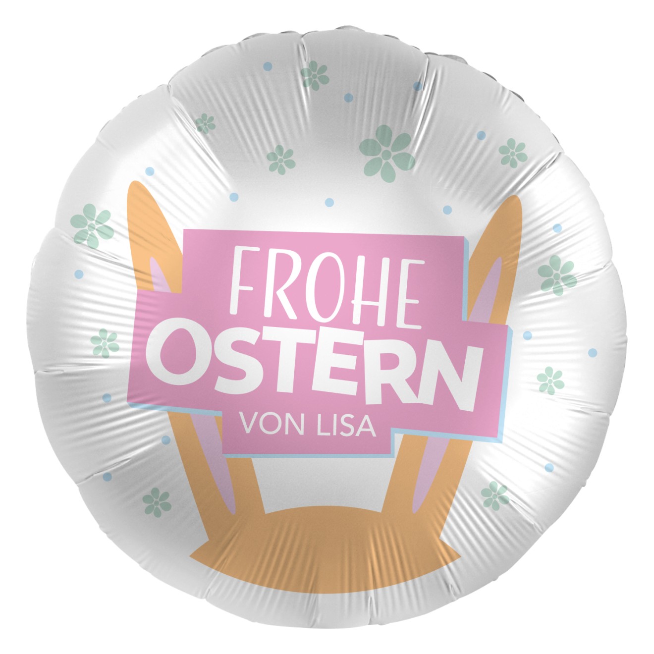 Folienballons Personalisiert - Frohe Ostern Ø 45 cm | luftballon.de