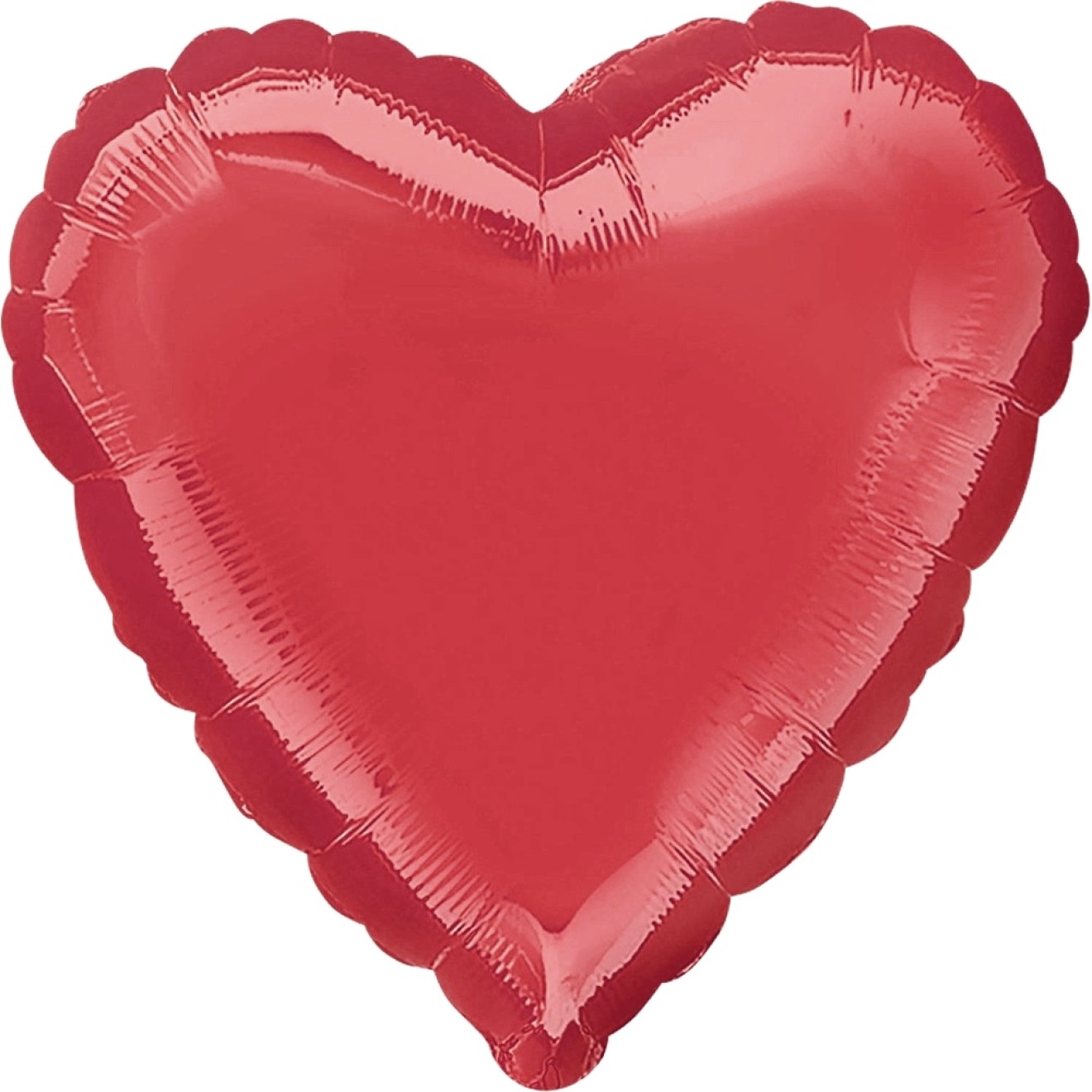 Folienballon Herz - Burgunderrot Ø 45 cm - Anagram -