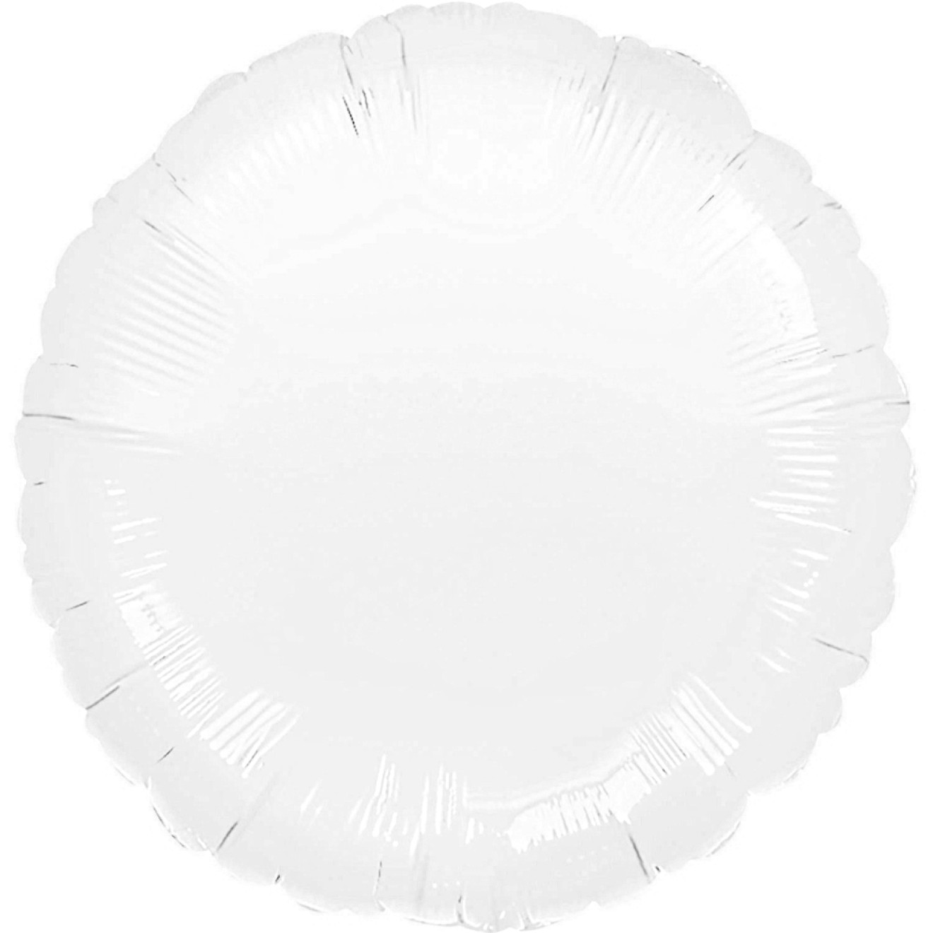 Folienballon Rund - Weiß Ø 45 cm - Anagram -