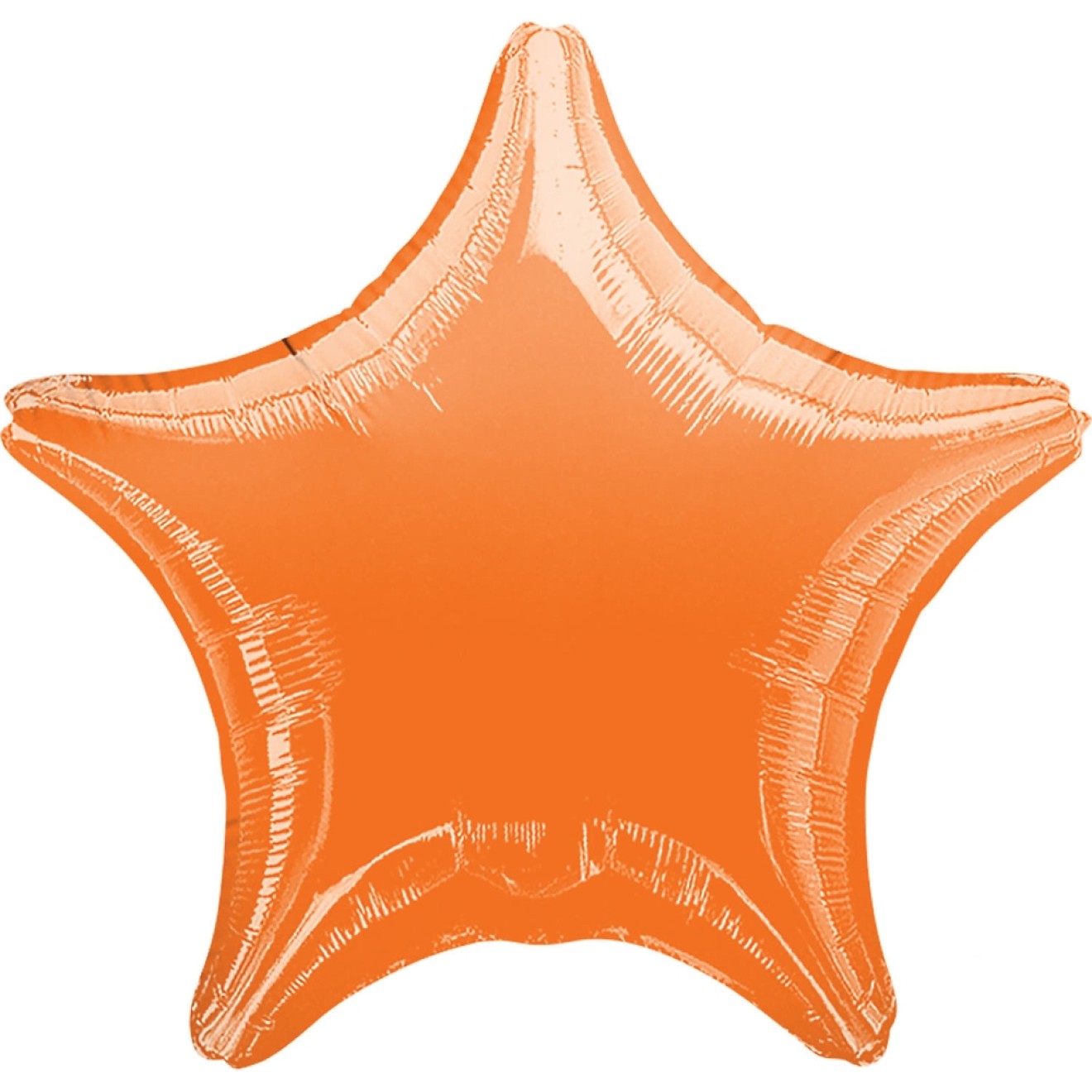 Folienballon Stern - Orange Ø 45 cm - Anagram -