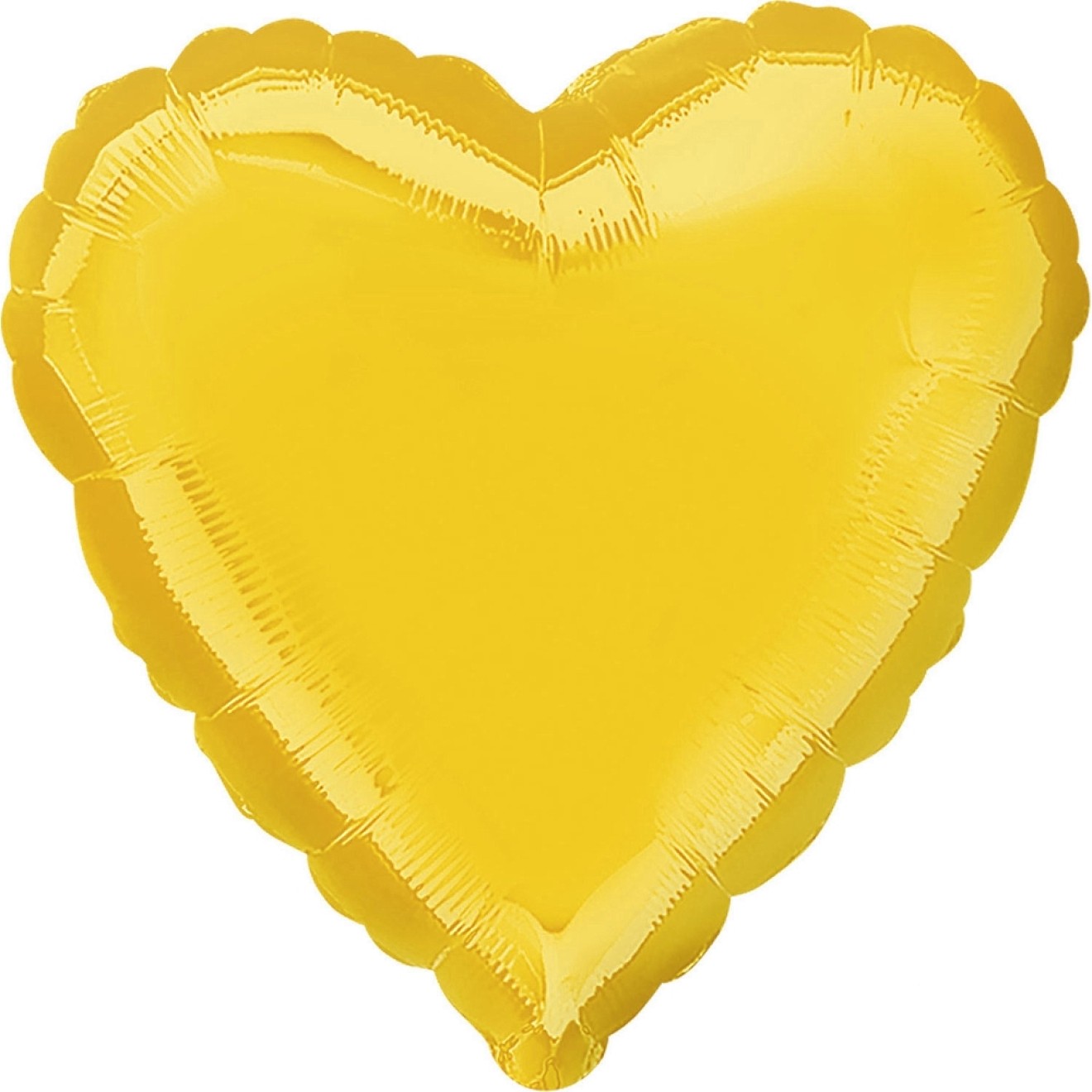 Folienballon Herz - Gelb Ø 45 cm - Anagram -