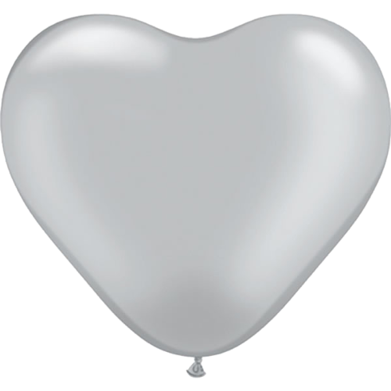 Herzballons Silber Ø 40 cm